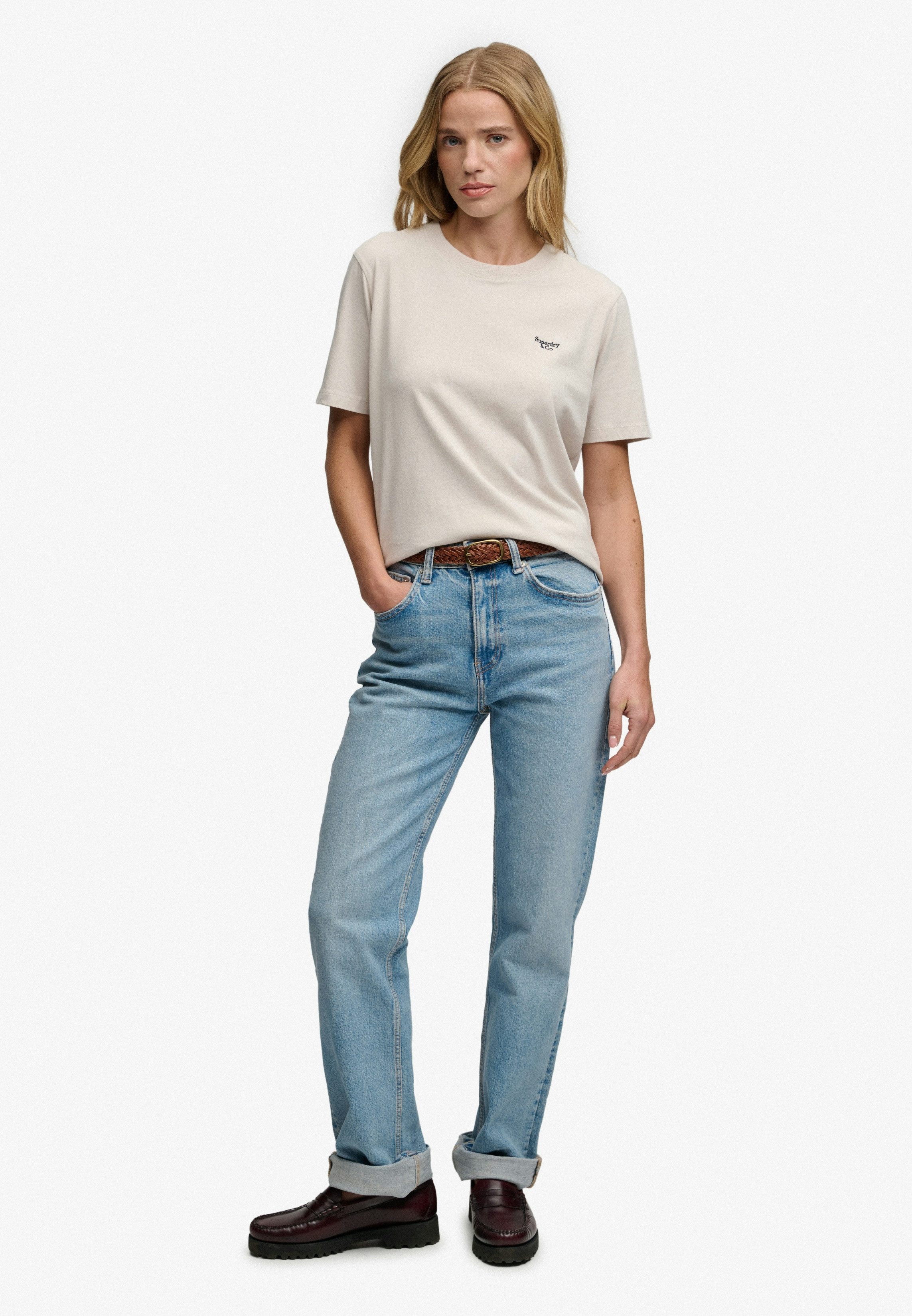 Superdry T-Shirt SIGNATURE EMB TEE Baumwolle, relaxed fit – Bild 5 von 5