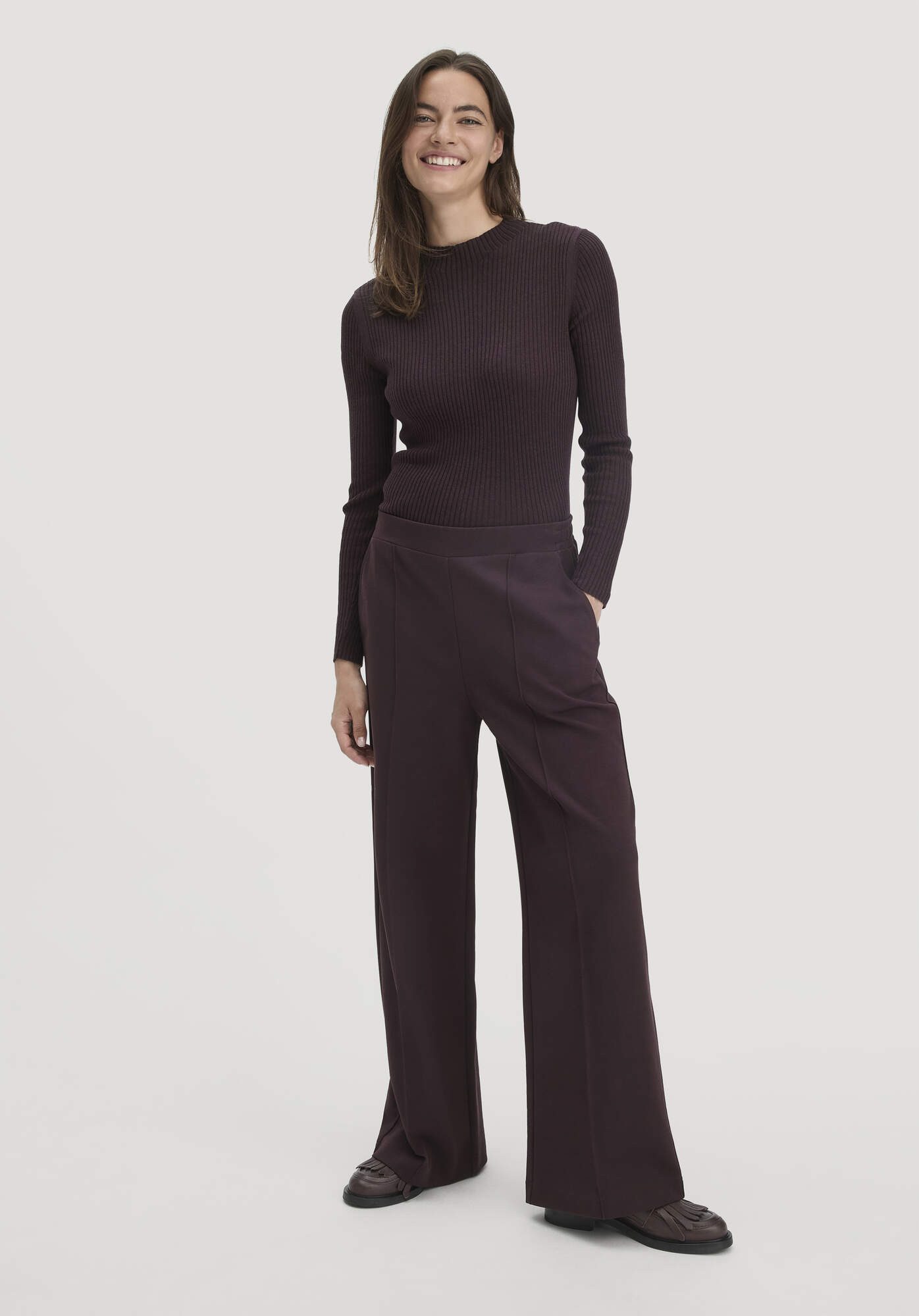 Hessnatur Jerseyhose Relaxed Wide Leg aus Bio-Baumwolle (1-tlg) günstig online kaufen