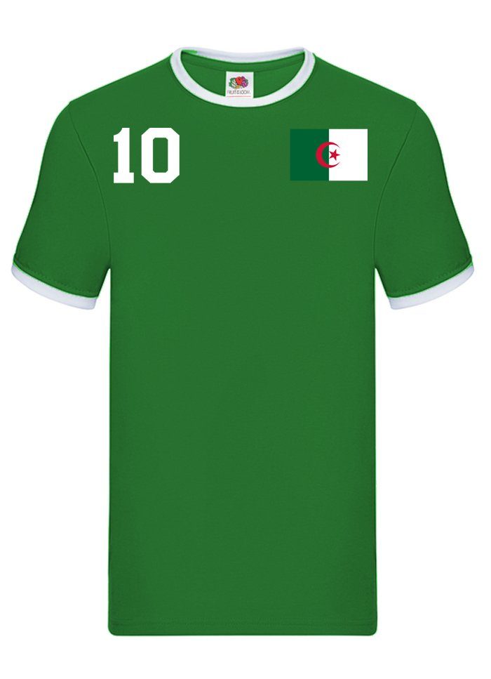 T-Shirt Algeria Sport Afrika Fußball WM Trikot Herren & Algerien Weltmeister Brownie Blondie