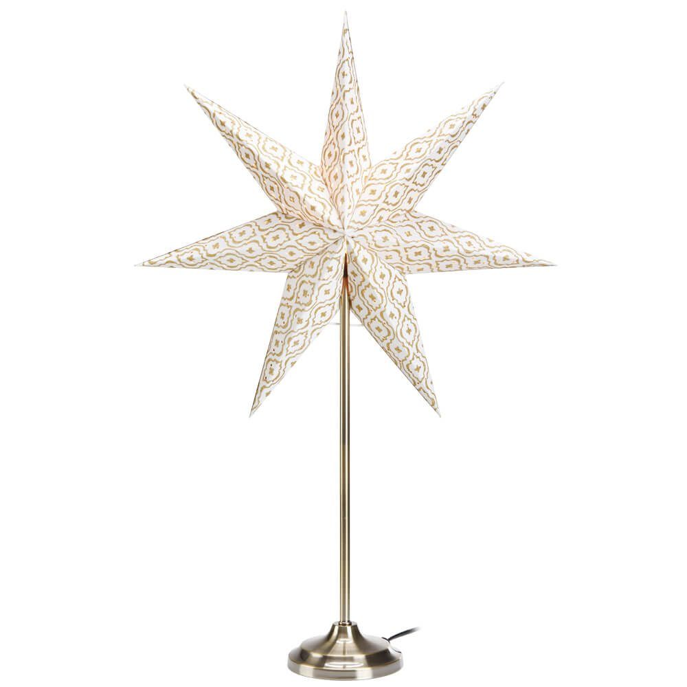 Markslöjd LED Stern Weihnachtsstern Baroque weiß-gold Durchmesser 450 mm