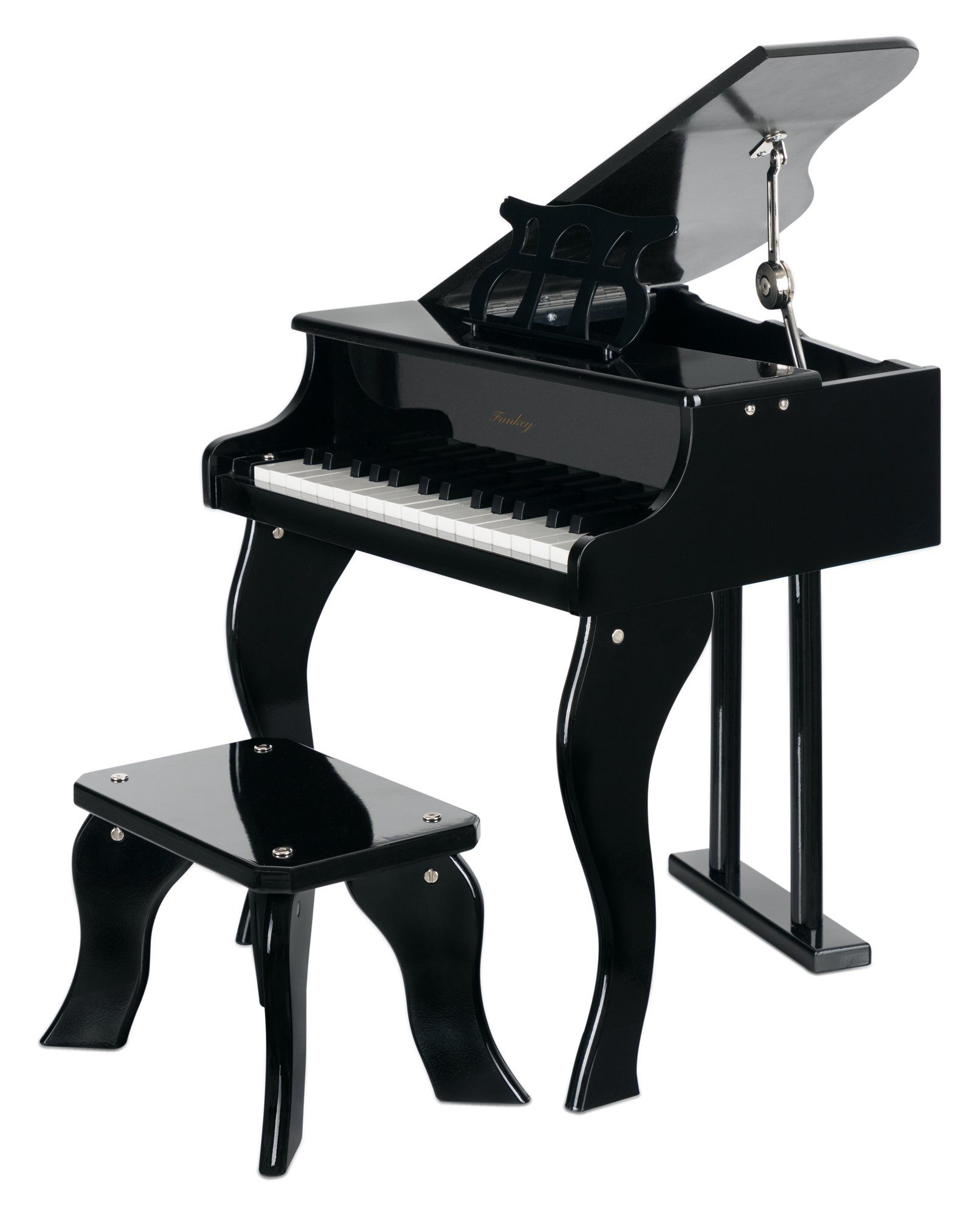 FunKey Spielzeug-Musikinstrument MGP-30 Mini Spielzeug Flügel - Metallophon in Flügel Optik, Einfacher Zusammenbau