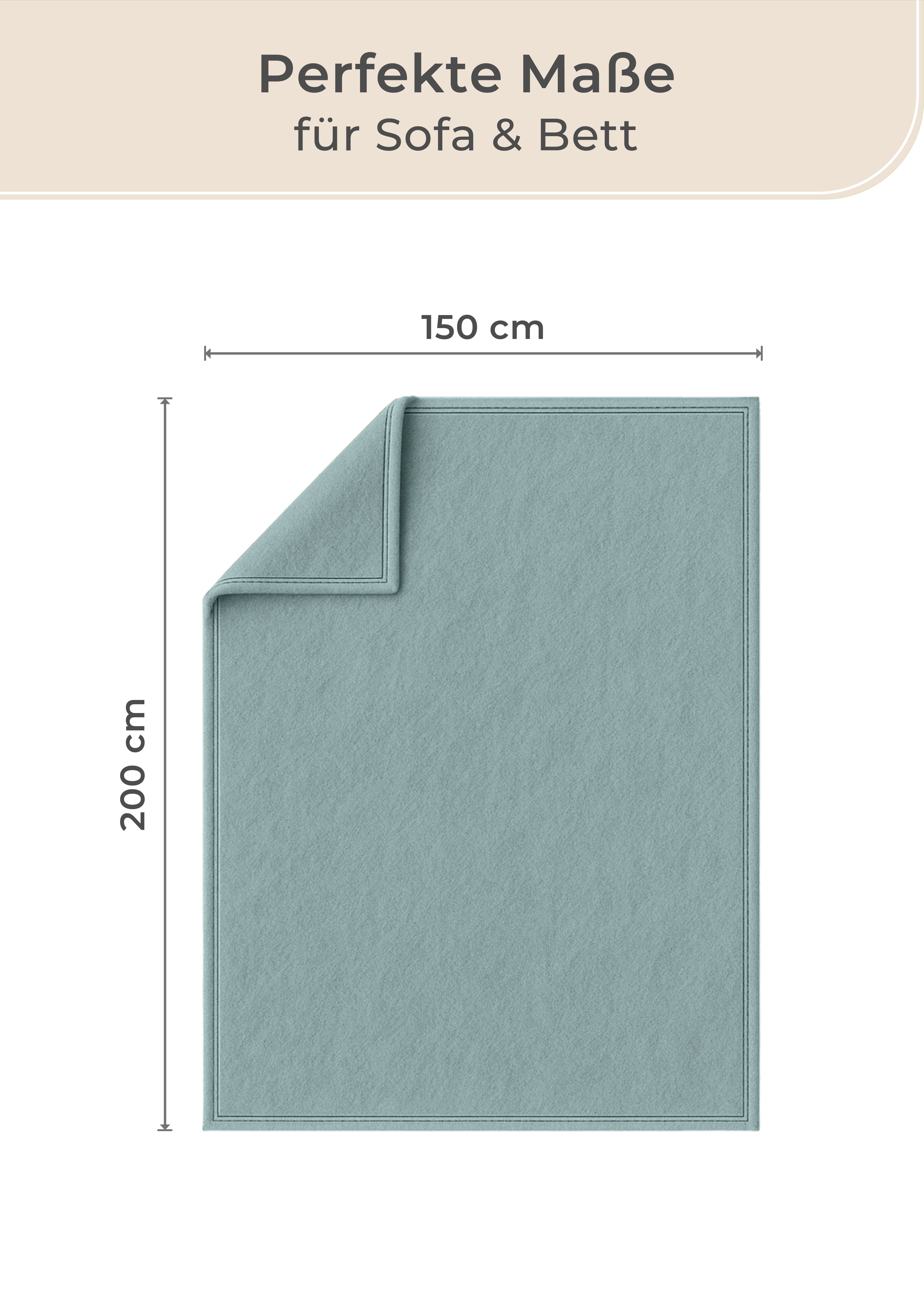 Wohndecke Wohndecke aus Baumwolle - Kuscheldecke, Baumwolldecke, Laynenburg, Decke als Sofa-decke, Couchdecke, Wolldecke aus Baumwollmix – Bild 5 von 5