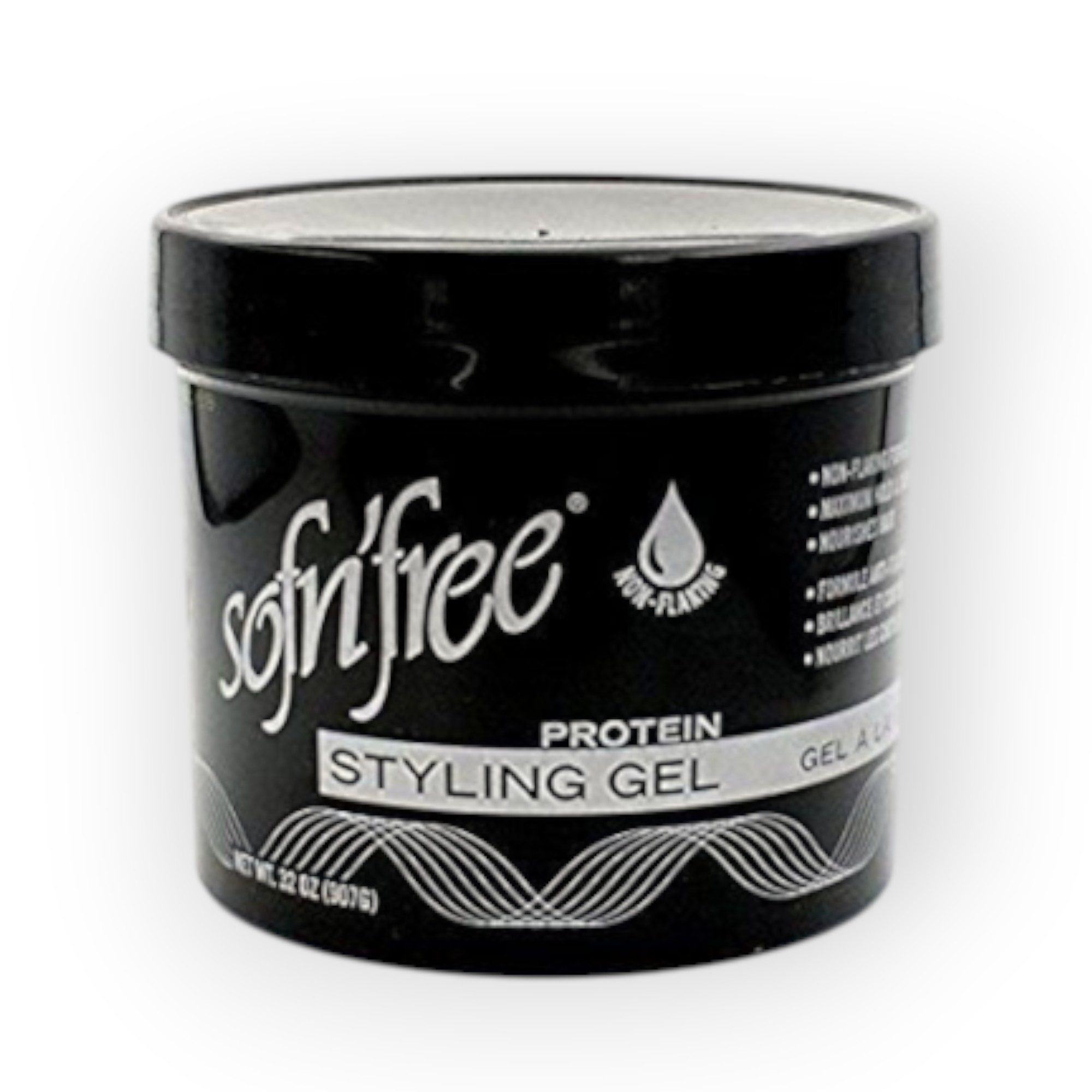 Sofn'free Haargel SNF Proteïn Styling Gel Extra Hold, Packung, proteinbasierte Pflege,keine Rückstände