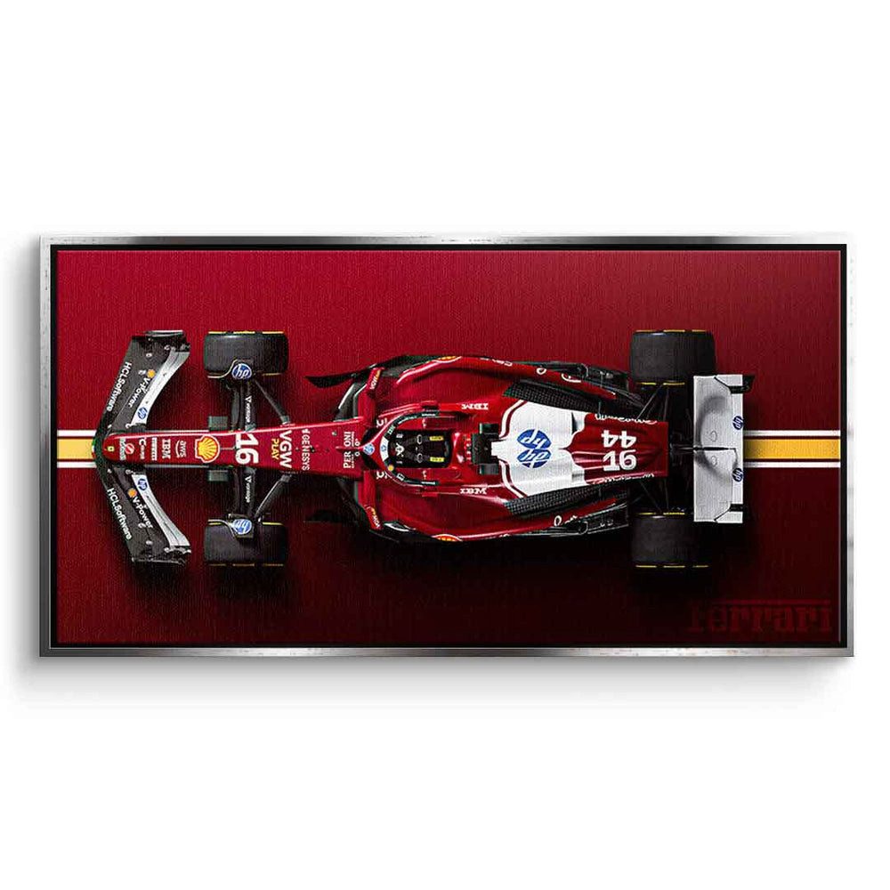 DOTCOMCANVAS® Leinwandbild F1 Ferrari, Leinwandbild F1 Ferrari Auto Kunstdruck Wandbild