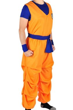 GalaxyCat Kostüm 3-teiliges Kostüm von Son Goku beim Herr der Schild, Kame Cosplay Kostüm von Son Goku