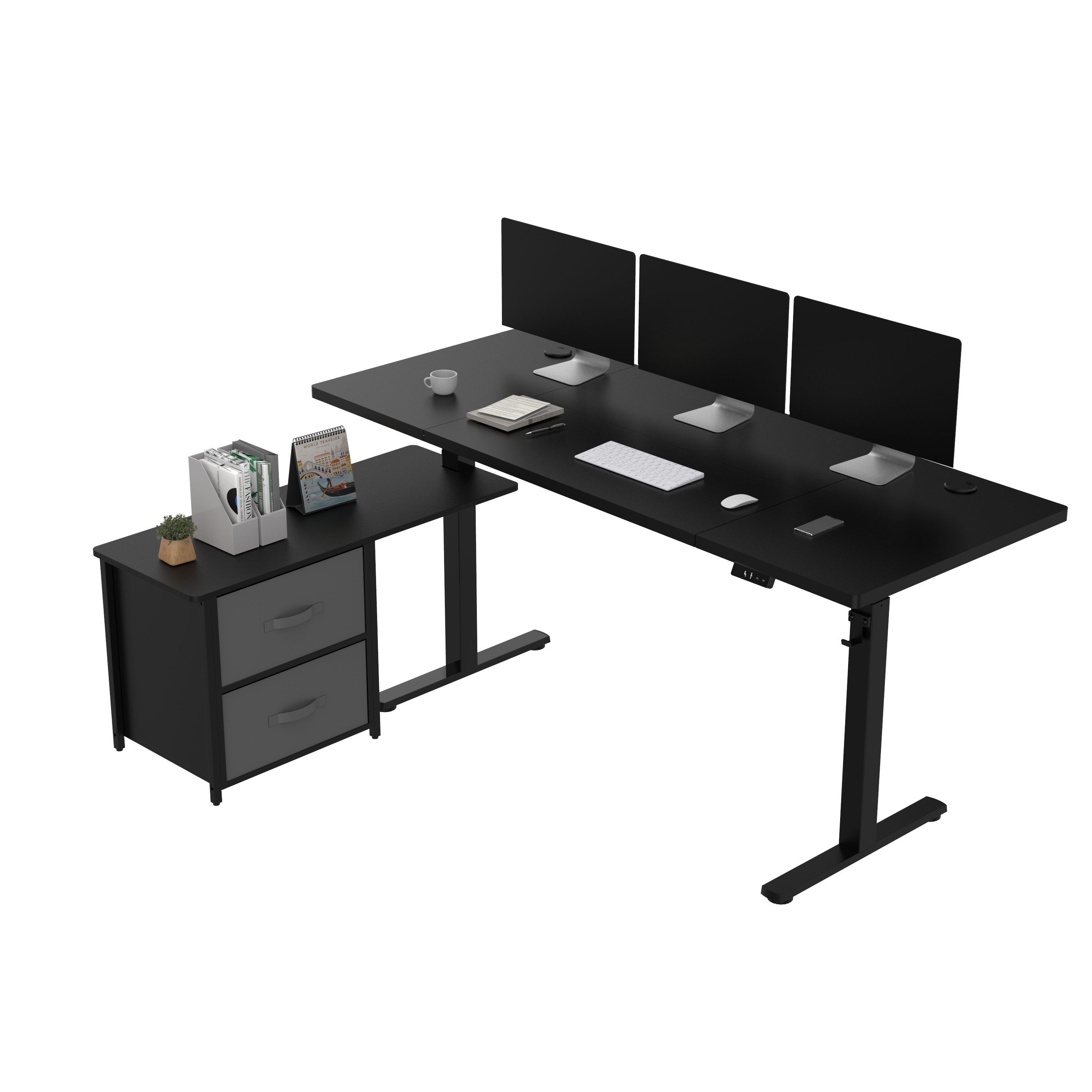 FLEXISPOT Schreibtisch Höhenverstellbarer Schreibtisch mit Seitenschublaben günstig online kaufen