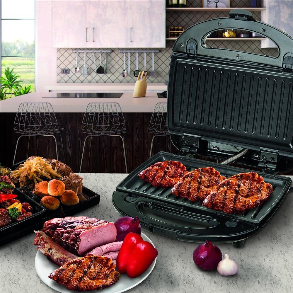 Camry 3-in-1-Sandwichmaker CR 3024, Waffelmaker, Waffeleisen, 3 Platten