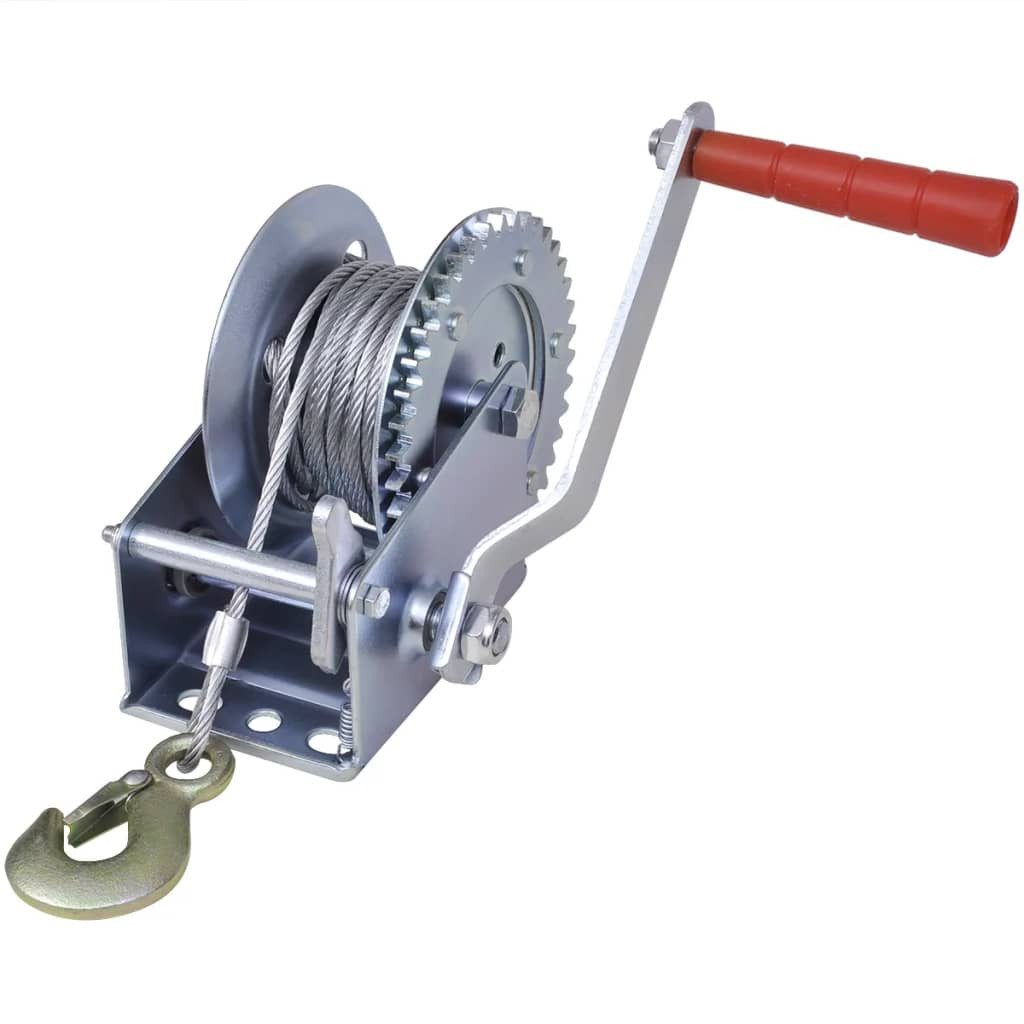vidaXL Seilwinde Handwinde 540 kg, (1-St)