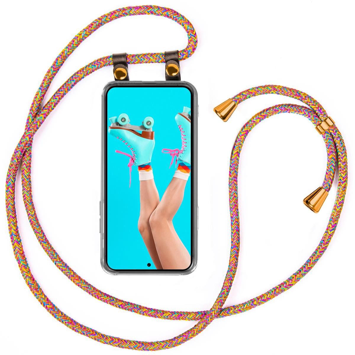 ONEFLOW Terra Chain Handyanhänger - Holzperlen Armband Für Smartphones Braun