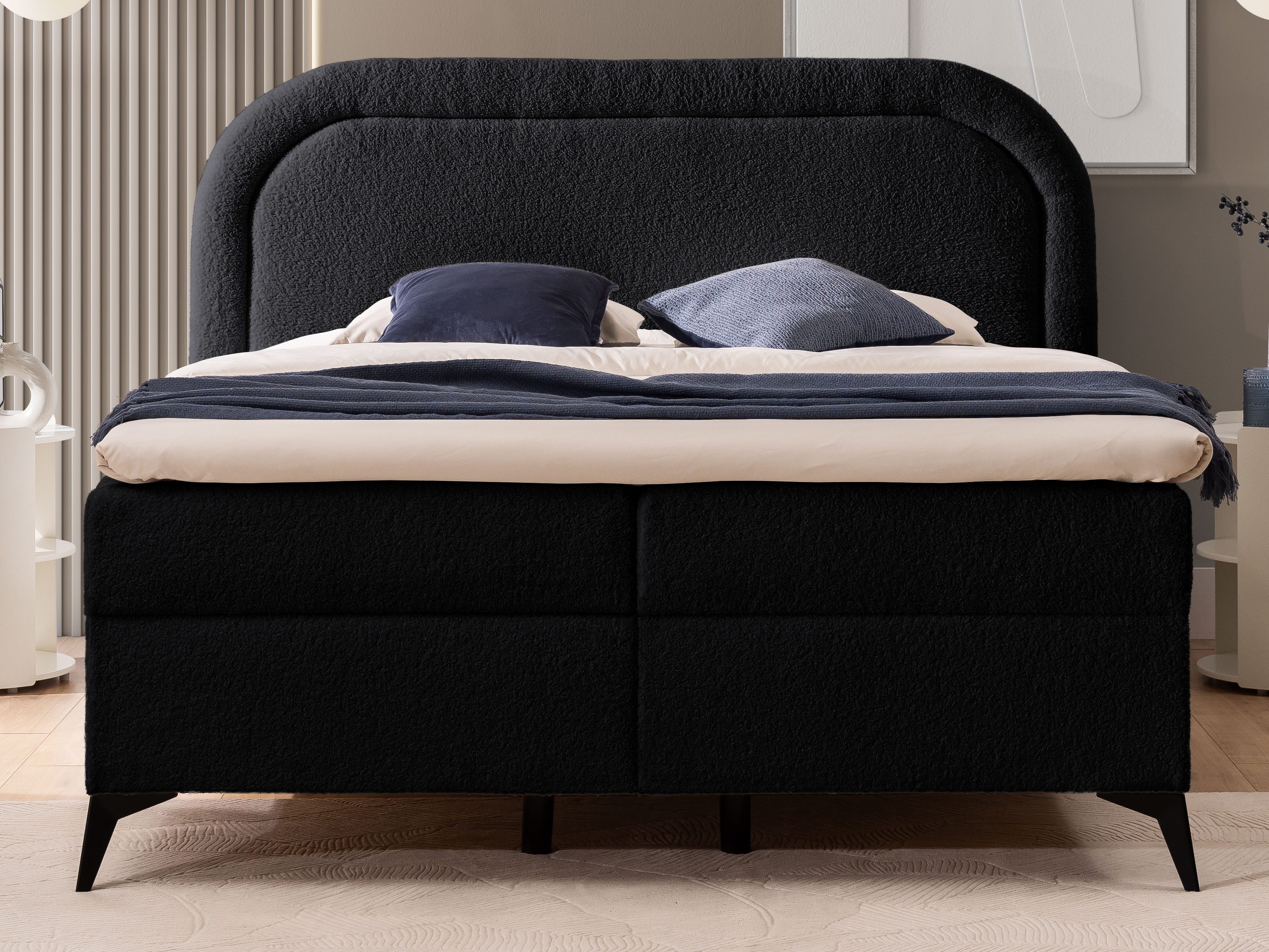 S-Style Möbel Boxspringbett Sonna mit Topper günstig online kaufen