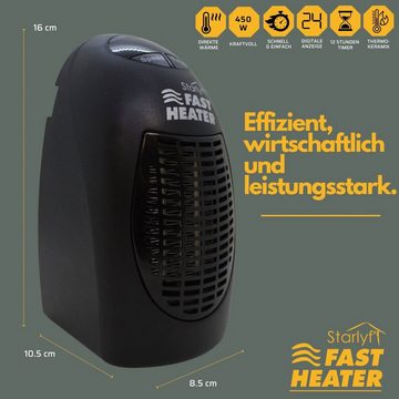 Starlyf Heizlüfter Fast Heater, 400 W, tragbare und leistungsstarke Steckdosen Mini Heizung
