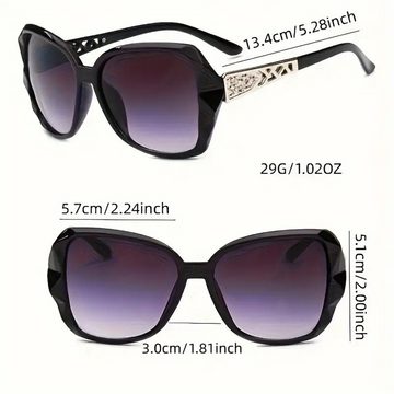 RefinedFlare Sonnenbrille Cat Eye Fashion Sonnenbrille Damen Casual Frame Gradient Brille Perfekt für sommerliche Strandpartys