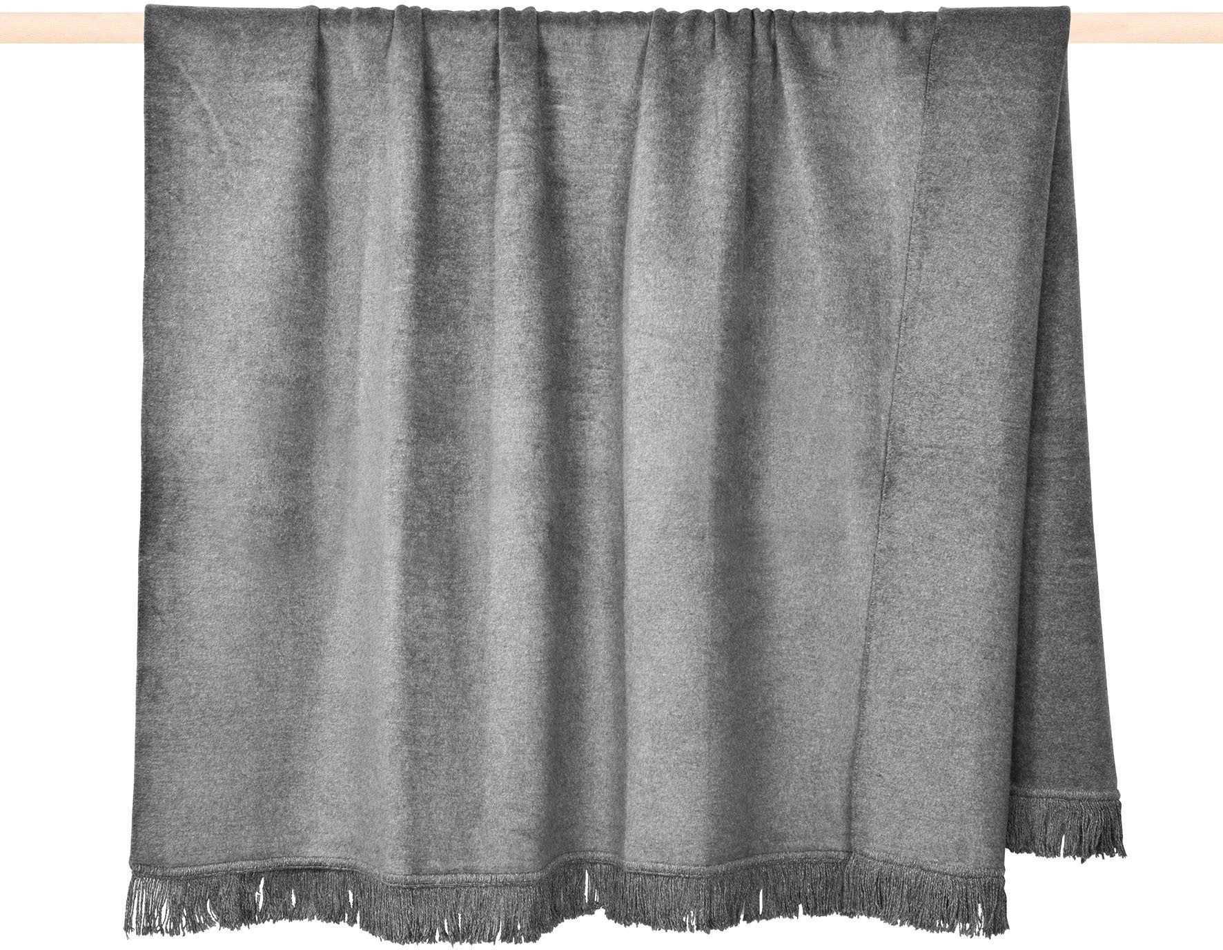 Wohndecke SYDNEY, PAD, Made in Europe, Uni Farben, mit Fransen, 150x200 cm