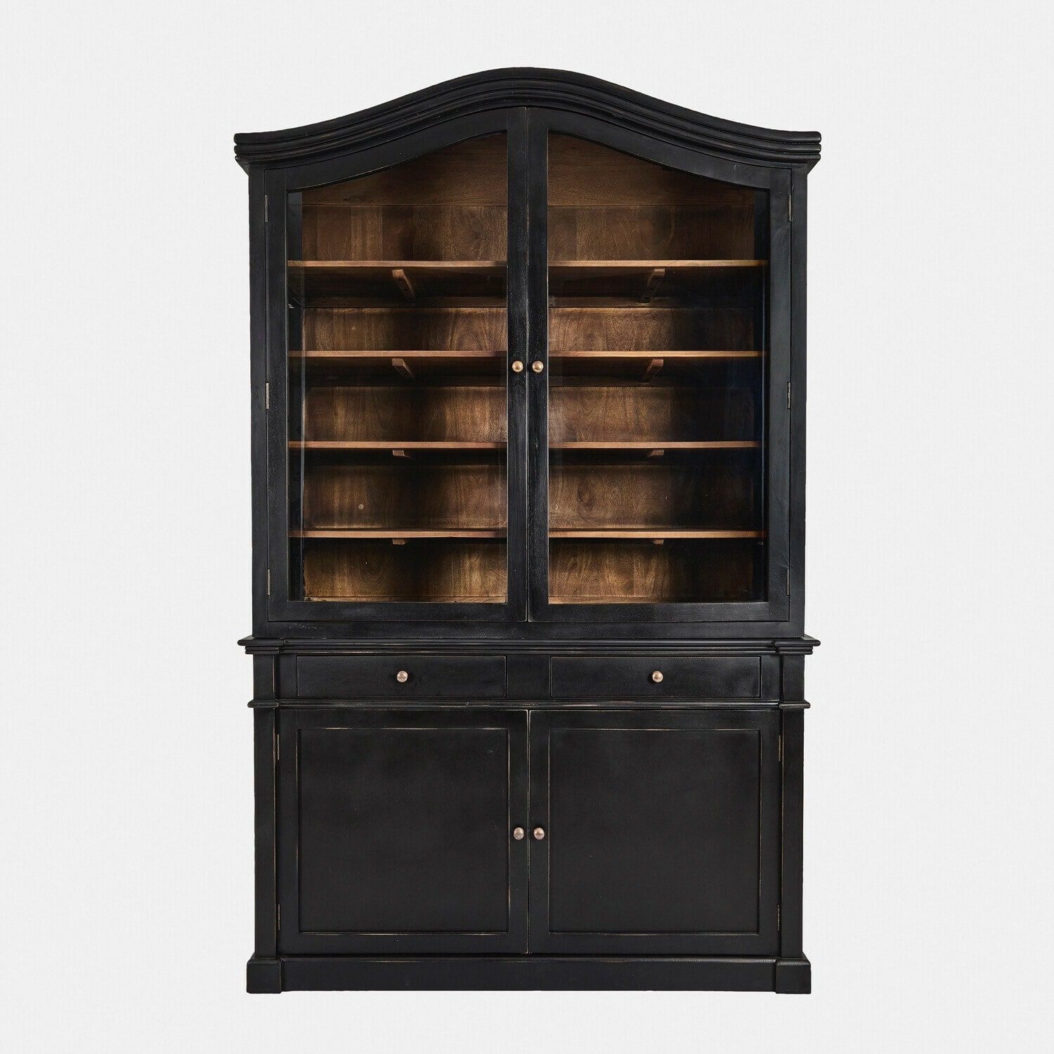 Mirabeau Hochschrank Schrank Westridge antikschwarz/braun