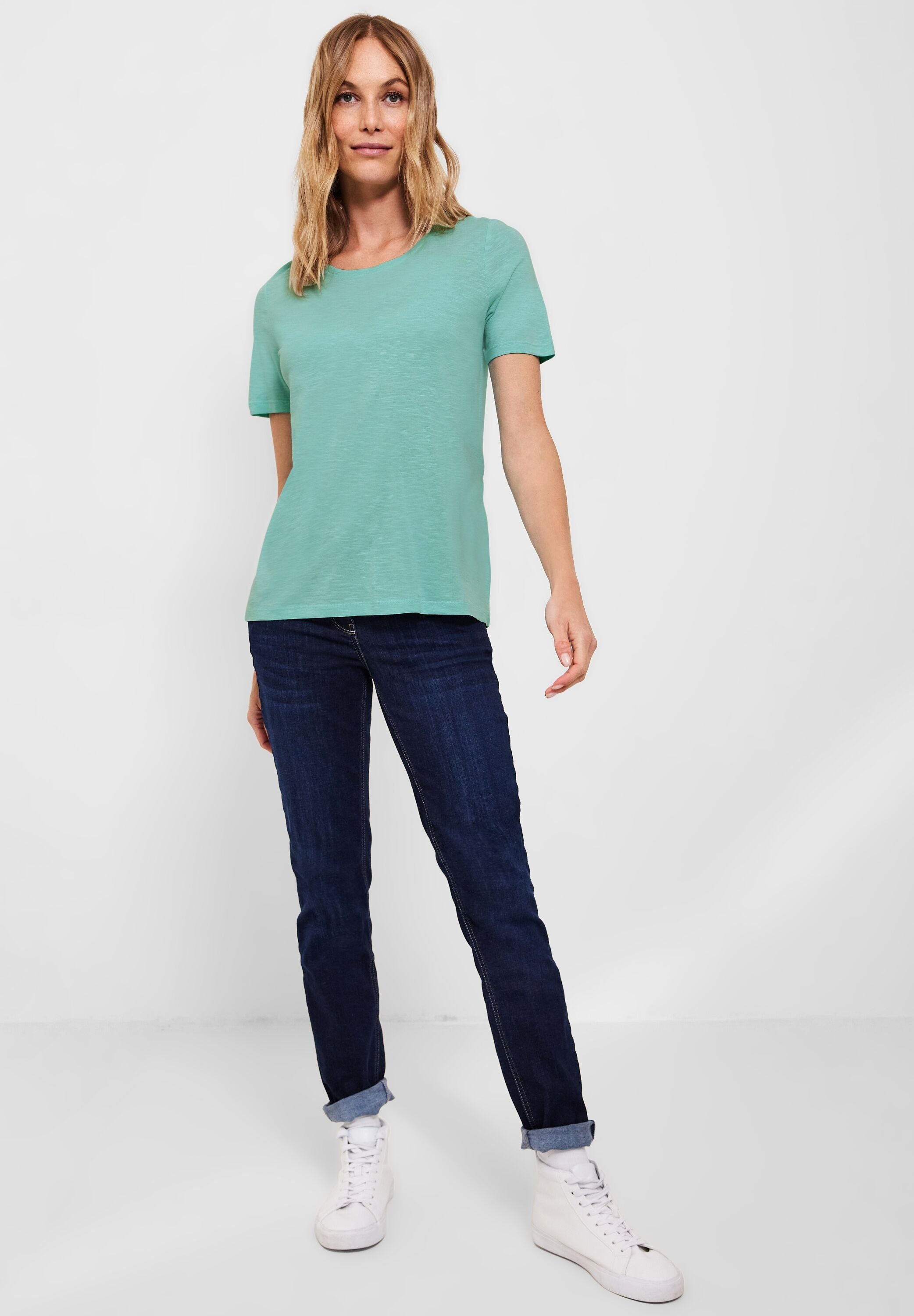 Cecil T-Shirt aus Baumwolle mint reiner cool green