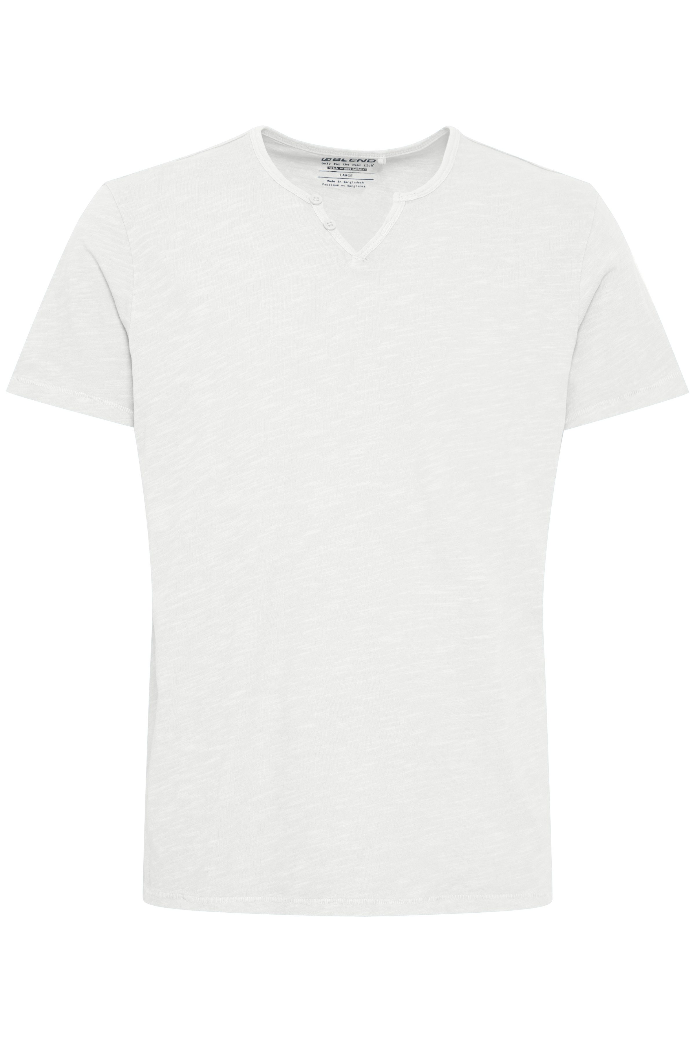 Blend T-Shirt BHAshton split neck tee mit Deko-Knopfdetail am Ausschnitt günstig online kaufen