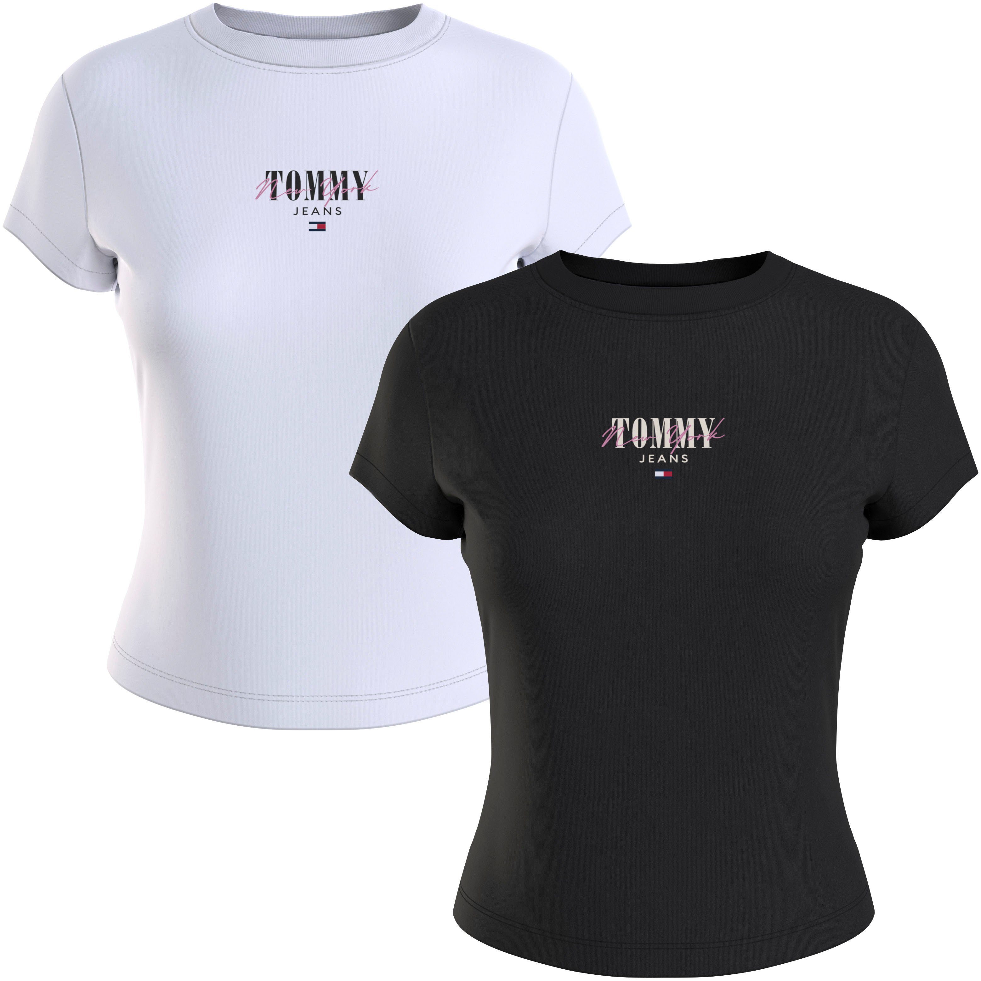 Tommy Jeans T-Shirt TJW 2 LOGO SLIM PACK mit Flagge 1 Tommy Jeans ESSENTIAL