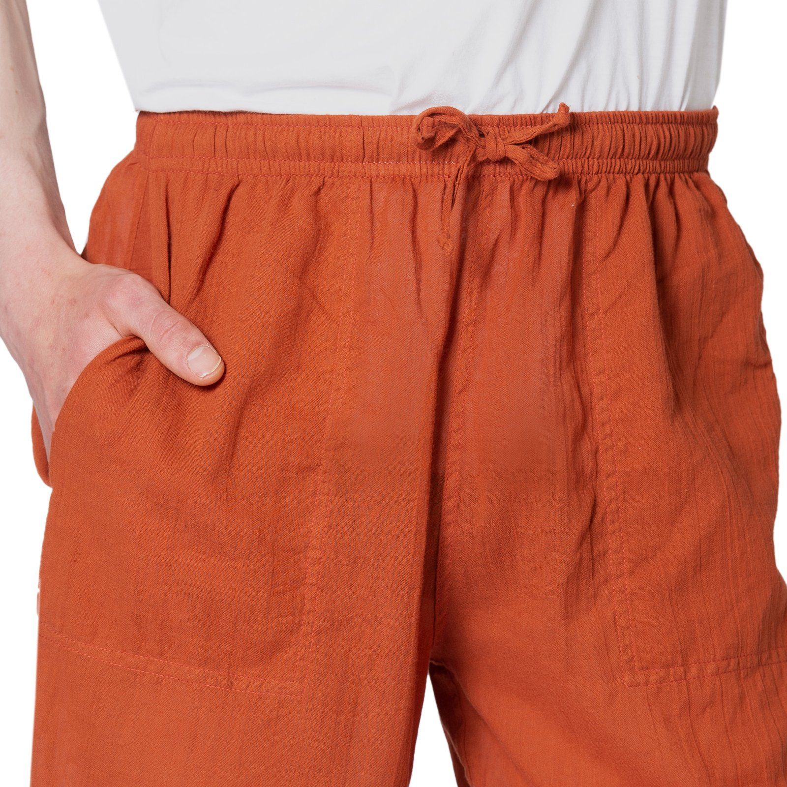 PANASIAM Stoffhose Sommerhose PaSalu extra dünner Stoff für die sehr heißen Tage 100% Baumwolle Unisex Freizeithose für Damen & Herren Relaxhose