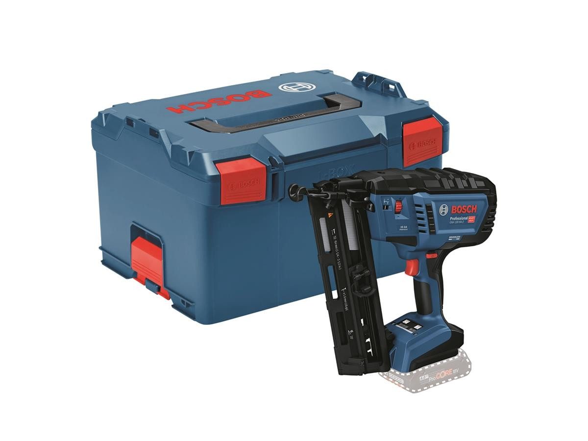 Bosch Professional Druckluft-Nagler GNH 18V-64-2, 2-tlg., inkl. L-BOXX, ohne Akku und Ladegerät