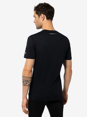 SUPER.NATURAL T-Shirt für Herren, Merino 7 PEAKS TEE Berg Motiv, atmungsaktiv