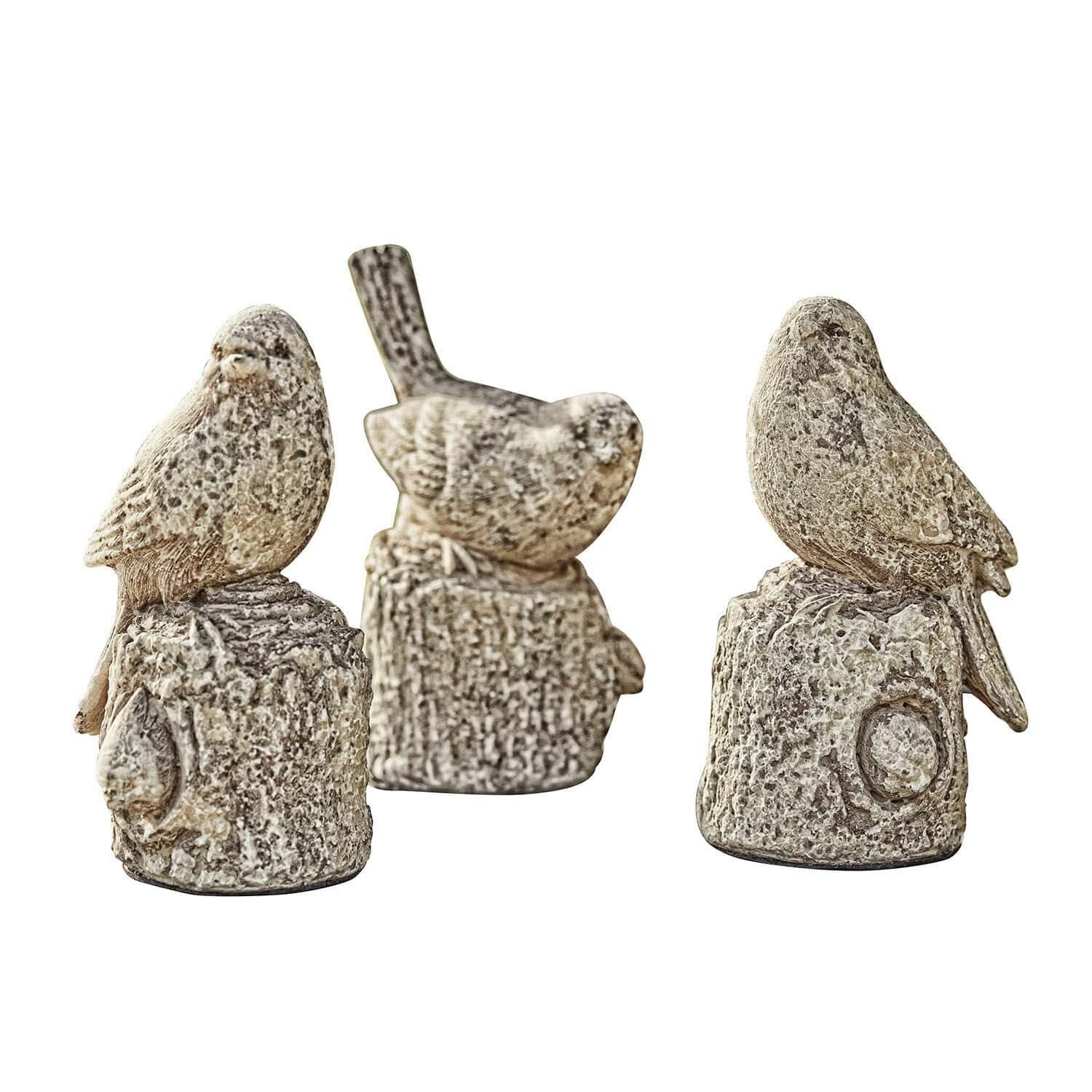 Dekofigur Vogel 3er Set Prilly beige