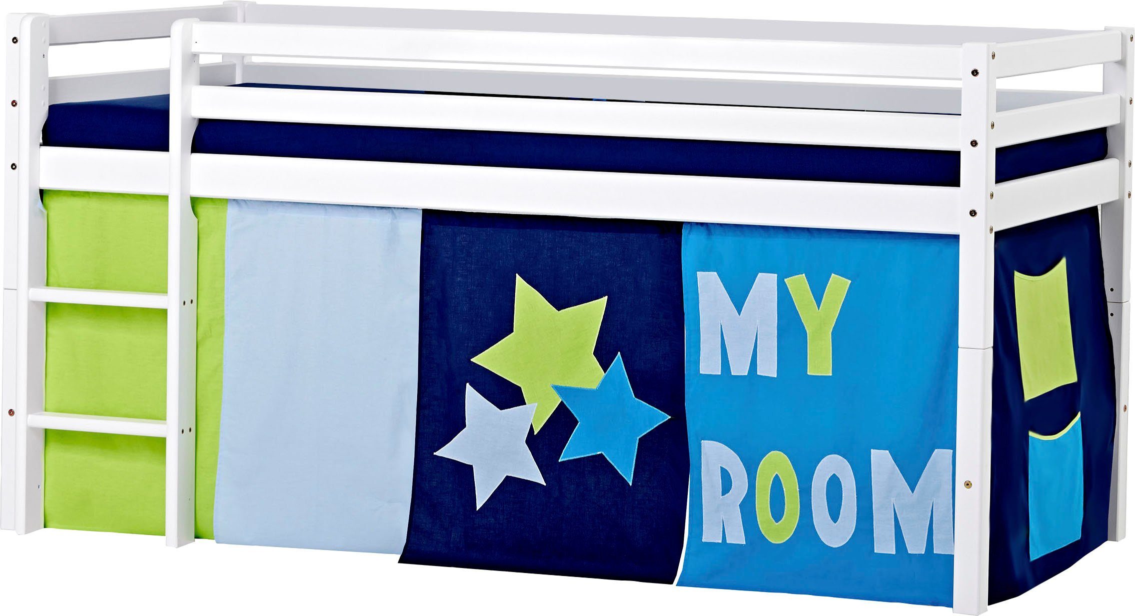 2 Room» Matratze Größen & Hochbett Vorhang, Kinderbett, Hoppekids «My