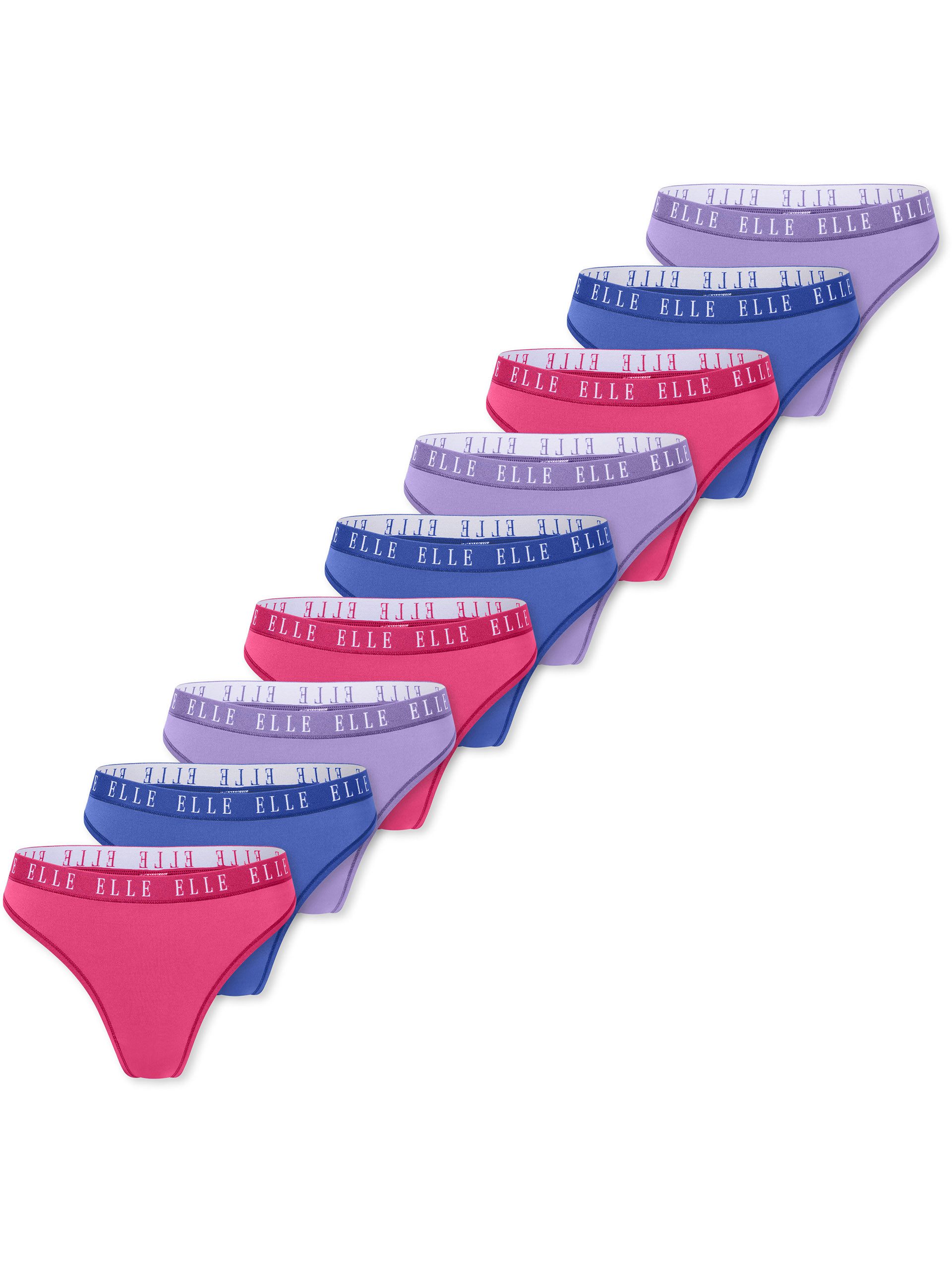 Elle Tanga Logo (9-St) Tanga Slip, String, Mini Tanga