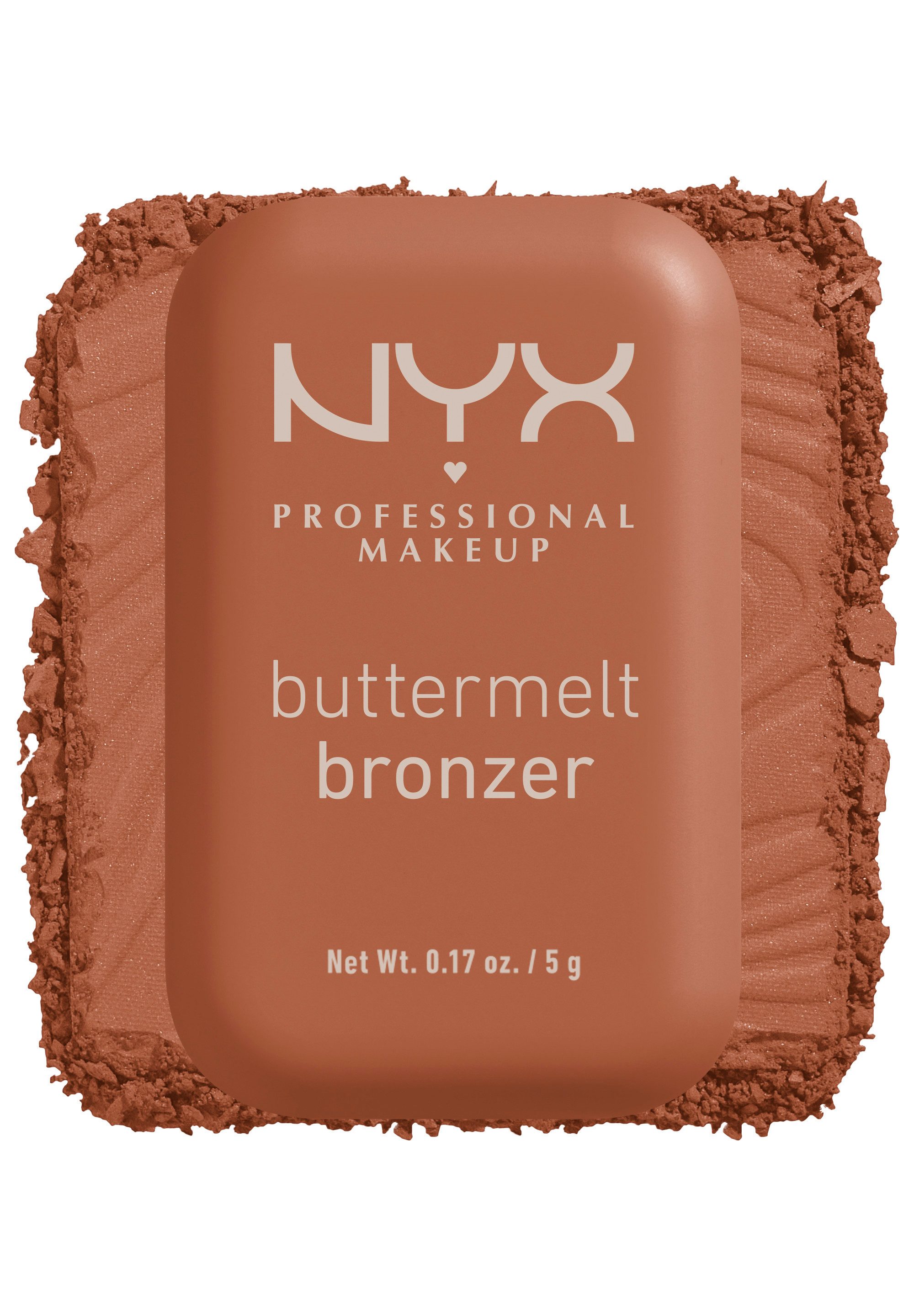 NYX PROFESSIONAL MAKEUP Bronzer BUTTERMELT BRONZE BRONZER, für einen natürlichen Glow, der den ganzen Tag lang hält