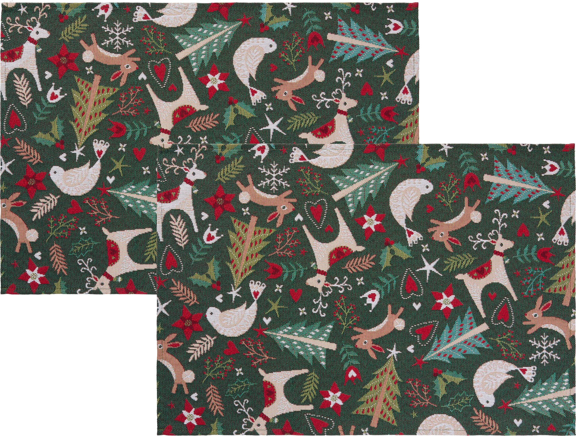 Erwin Müller Platzset Tischset 2er-Pack, Gobelin Motiv günstig online kaufen