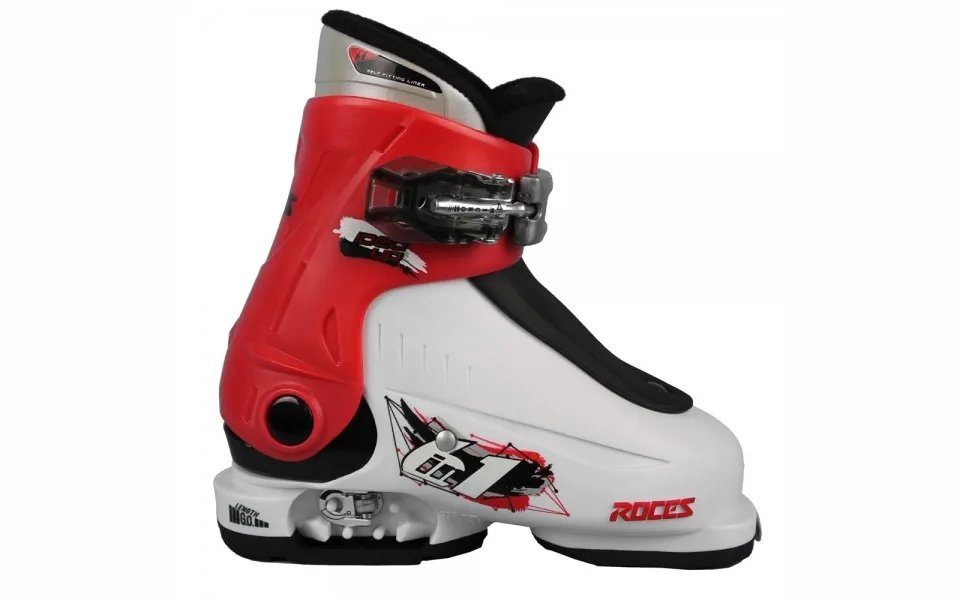 Roces Alpin Ski Schuh Kinder 16.0-18.5 Skischuh 00015 IDEA white-red-black Roces UP