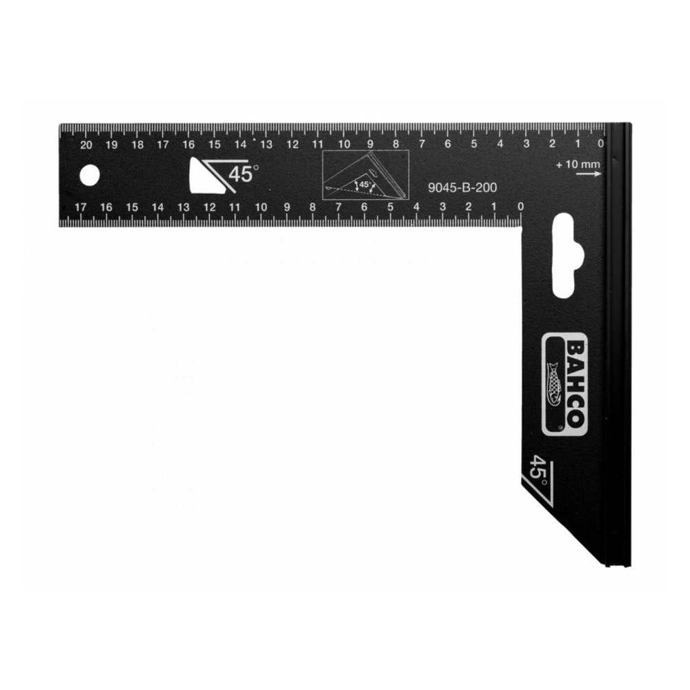 BAHCO Winkelmesser Präzisionswinkel 400mm, brüniert + Rostschutzbehandelt 9045-B-400