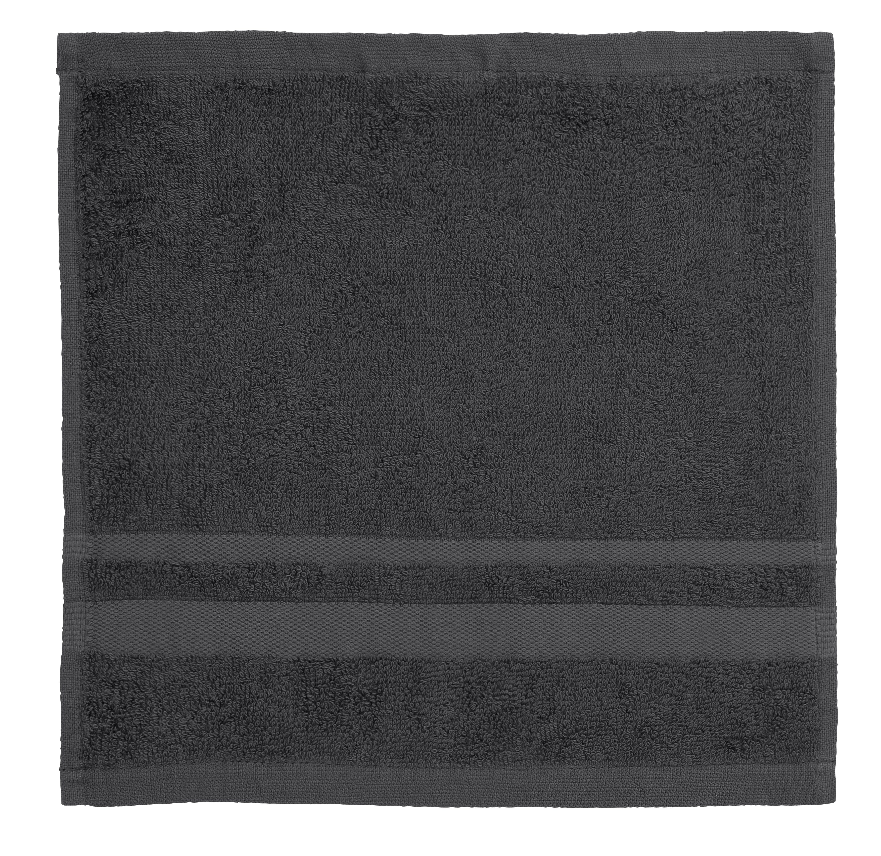 OTTO home Waschlappen Vanessa, 10 Seiftücher, 30x30cm, in Standard- und Premium-Qualität, (Set, 10-St), Handtücher mit Bordüre, 100% Baumwolle, einfarbig, weich