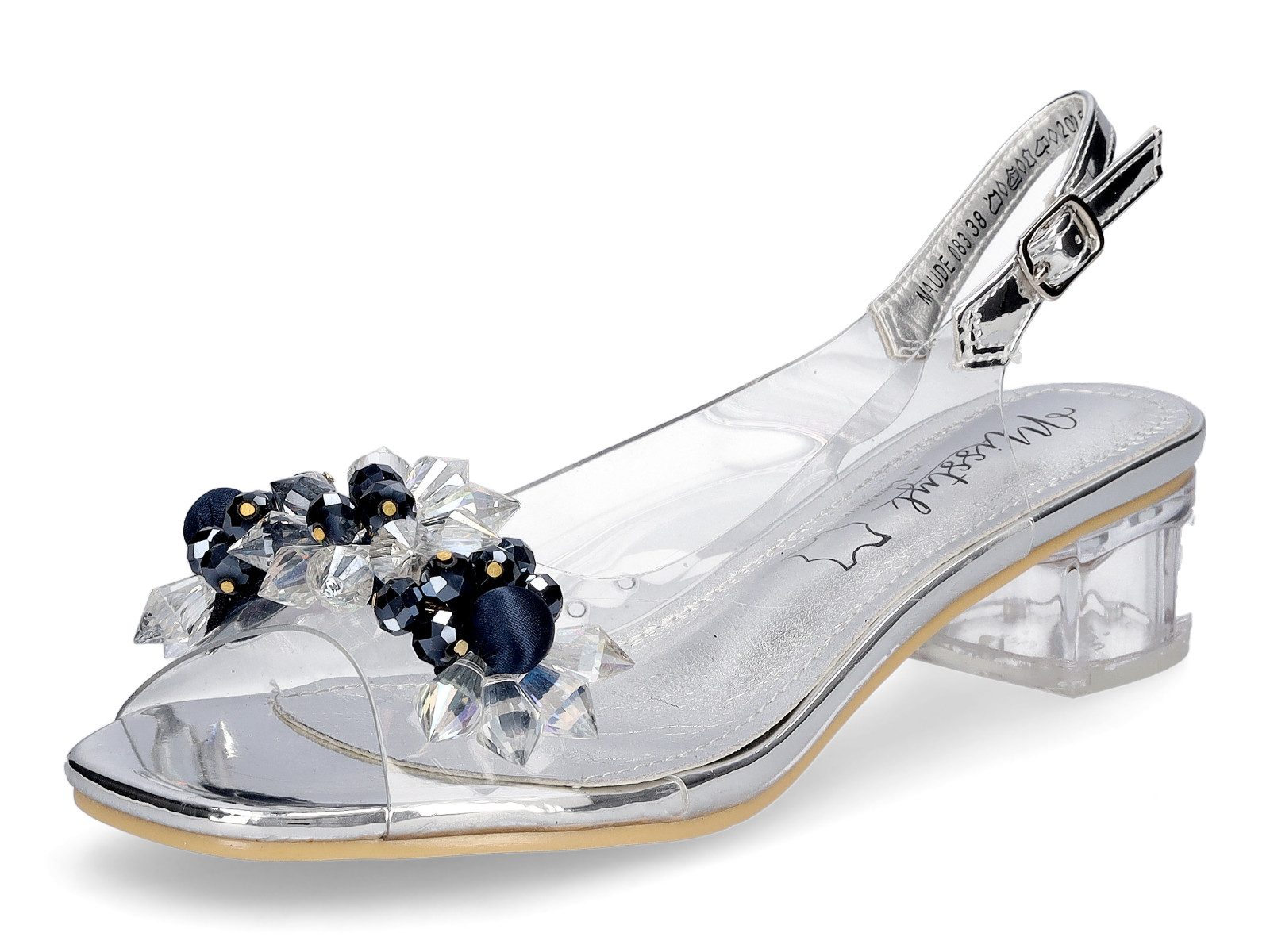 Laura Vita Damen Sandalette silber Sandale