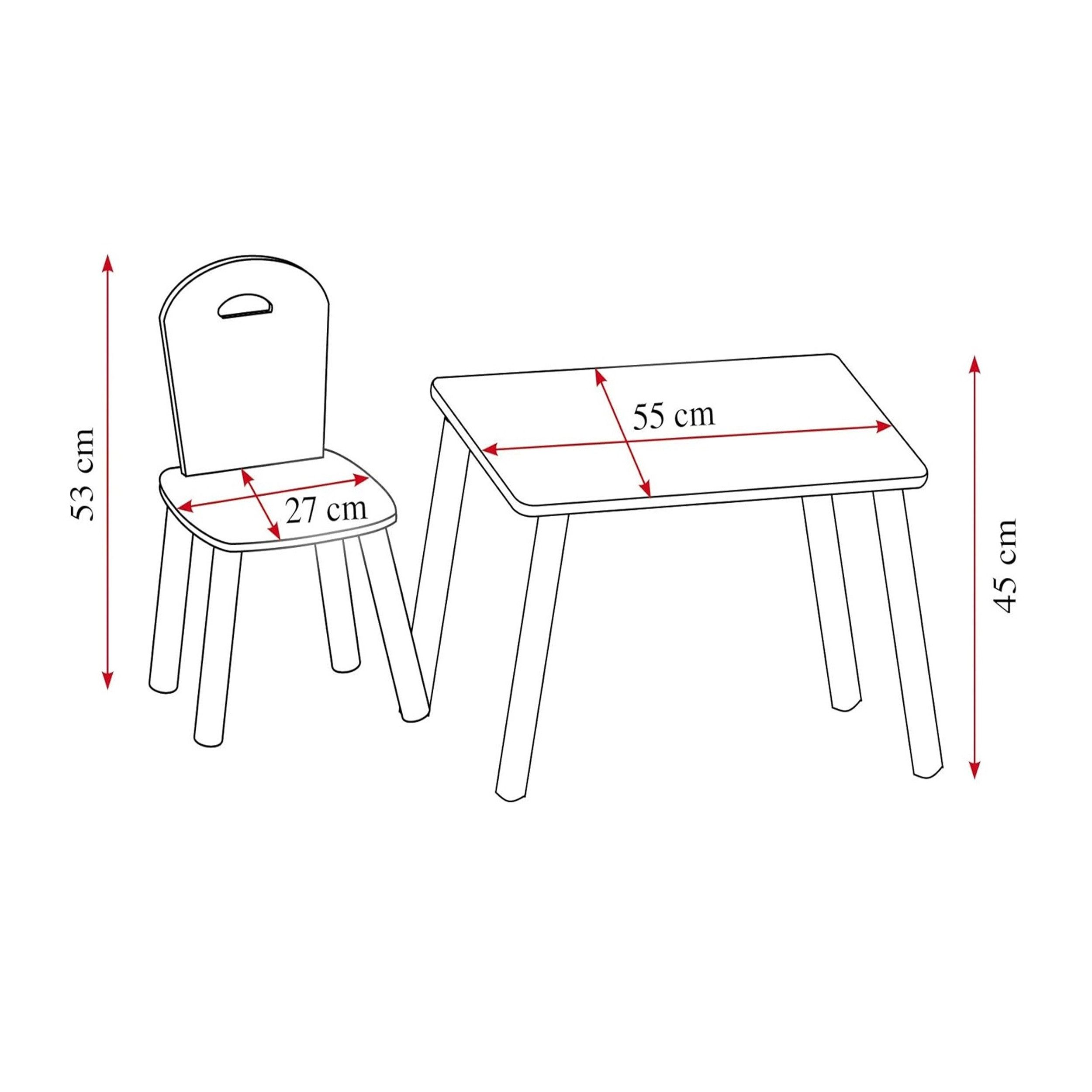 Kesper Kindertisch Kinderzimmer Set, inkl. 2 günstig online kaufen