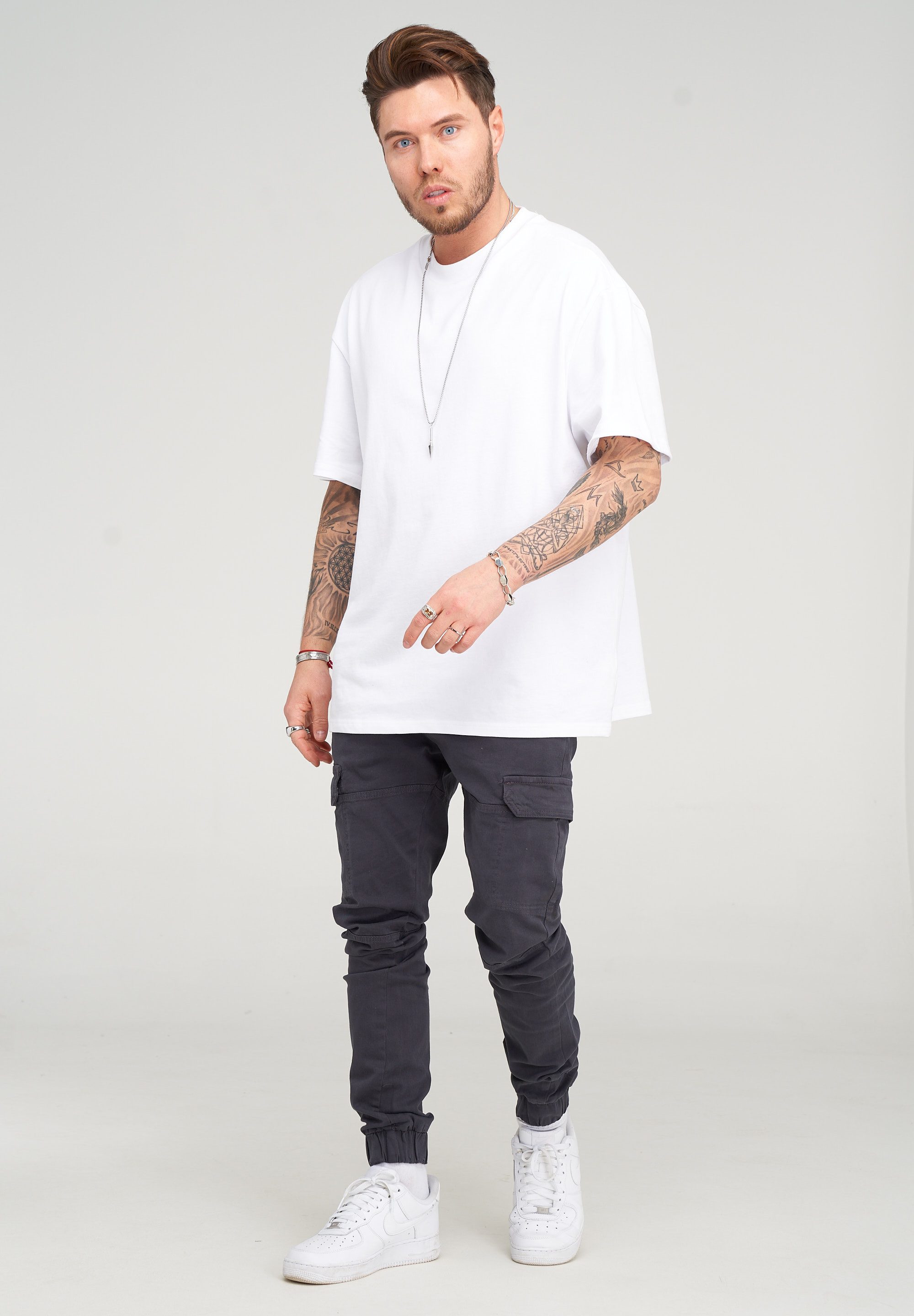 behype Cargohose BHMattheo2 im Jogging-Design