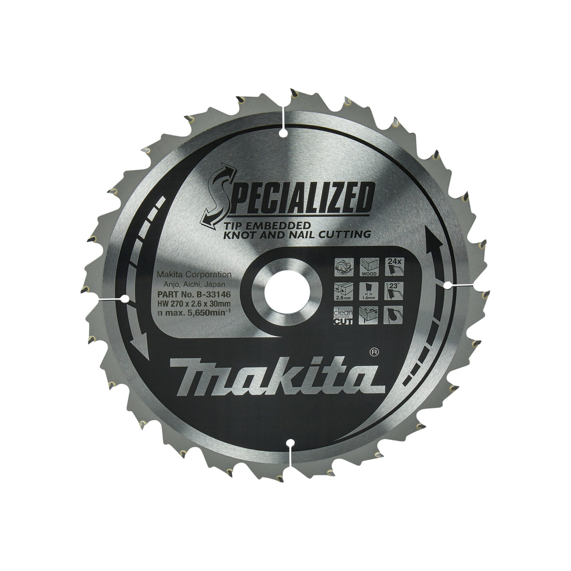 Kreissägeblatt Makita Specialized Sägeb.270x30x24Z (B-33146)