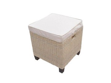 bellavista - Home&Garden® Gartenlounge-Set Gartenmöbel Set Rattan Ecklounge Madeira braun/beige, (Set, 6-tlg), Sitzgruppe, Gartenmöbel Set Ecklounge mit Sessel und Hocker