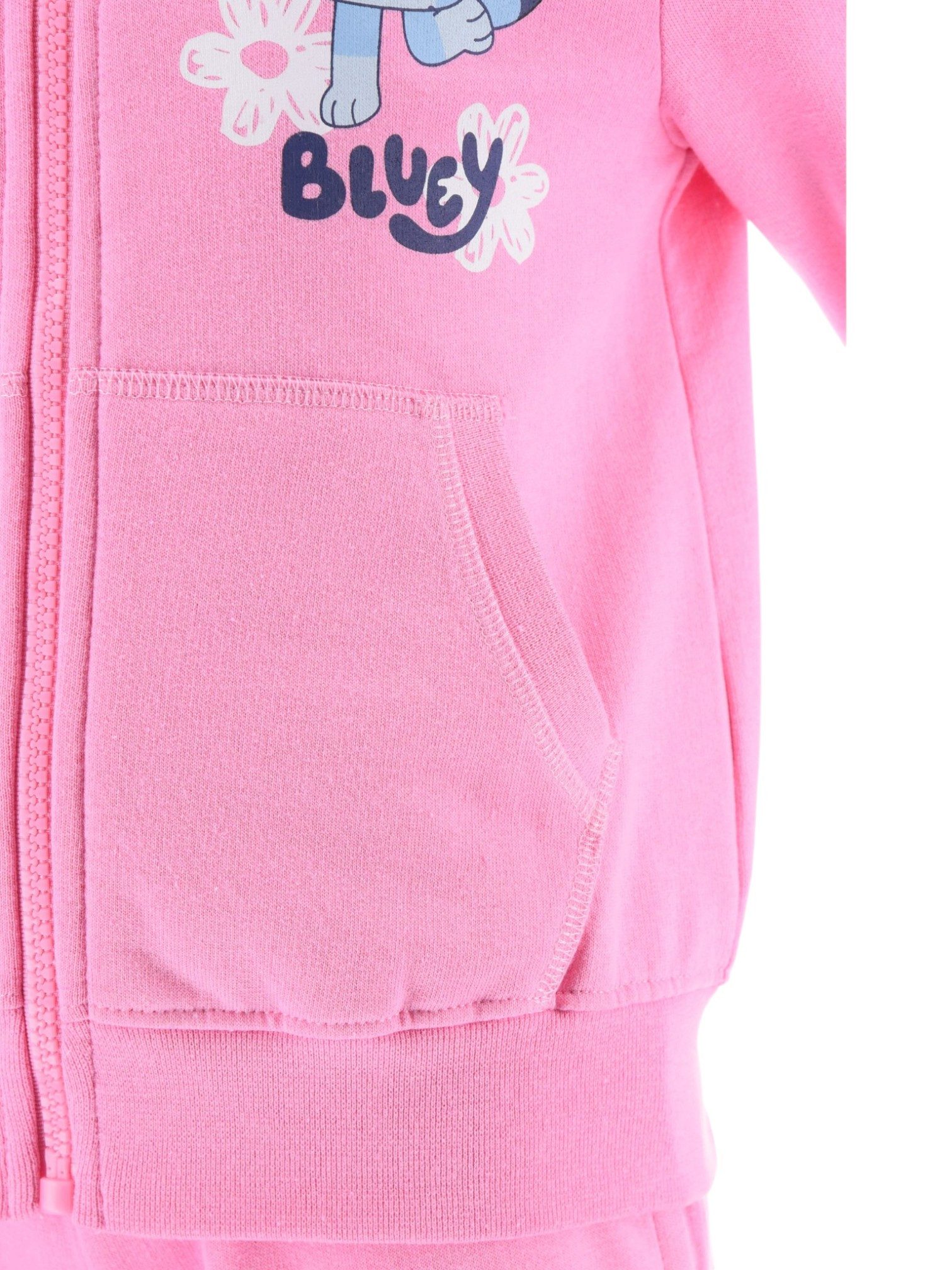 Bluey Freizeitanzug (2-tlg), Mädchen Outfit Kapuzenjacke & Hose Größe 98-116 cm