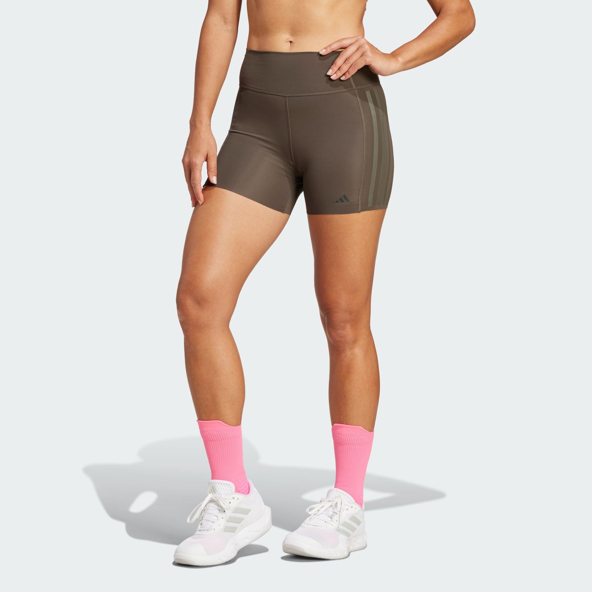 adidas Performance Funktionsshorts OPTIME 4-INCH RAW-CUT-HEM LEGGINGS