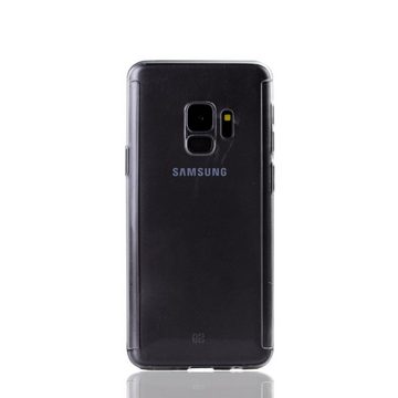 König Design Handyhülle Samsung Galaxy S9, Samsung Galaxy S9 Handyhülle 360 Grad Schutz Full Cover Transparent