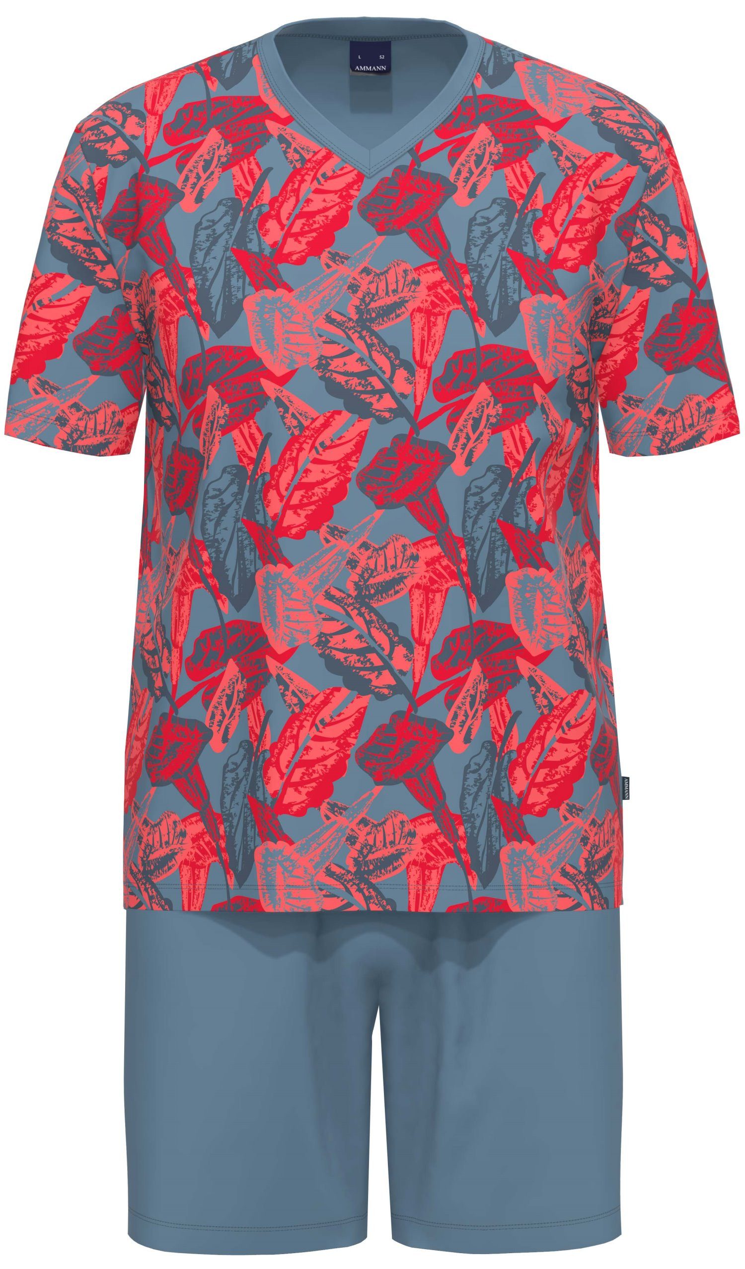 Ammann Shorty Modischer Herren Schlafanzug kurz (2 tlg) Modisches Design