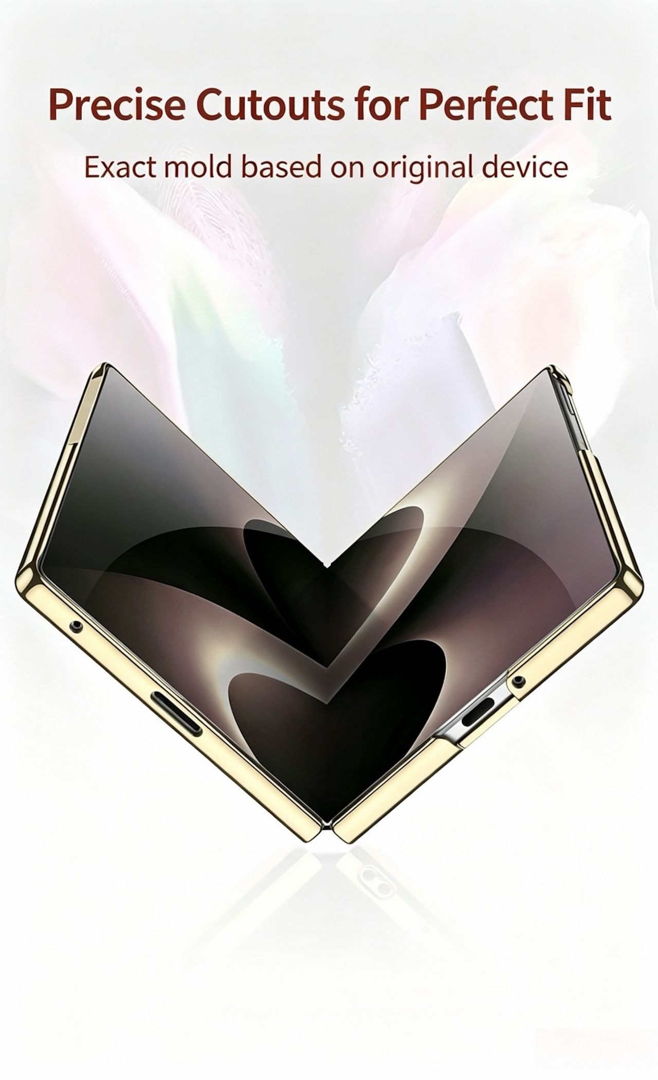 Wigento Handyhülle + Display Schutzglas Samsung Galaxy Z Fold8 Ultra Löwe Design 360 Grad 8,0 Zoll und 6,5 Zoll, Schutzglas, mit Motiv – Bild 3 von 5