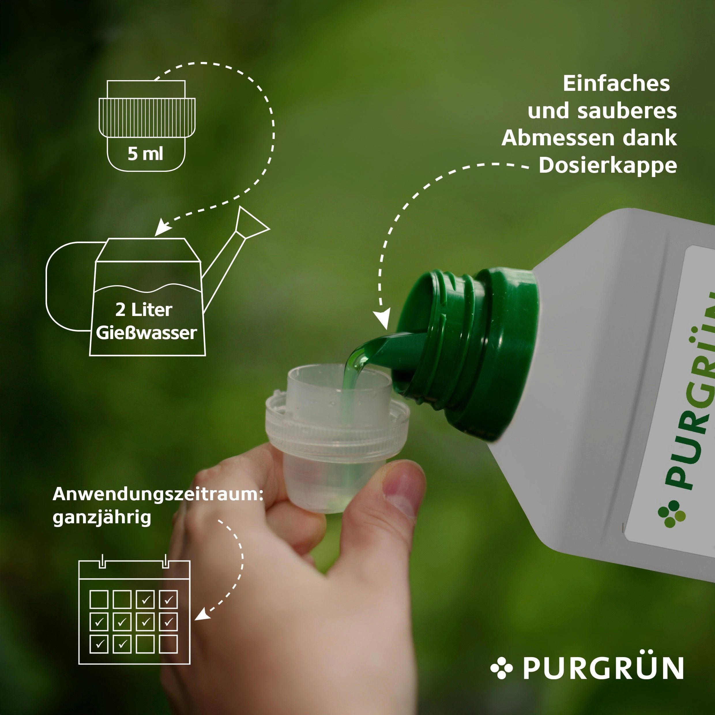 Azaleen-Dünger 1 Liter, Flüssigdünger NPK 8+8+6 | Mit Guano & Spurennährstoffen | Für üppige Blüten & Gesundes Wachstum