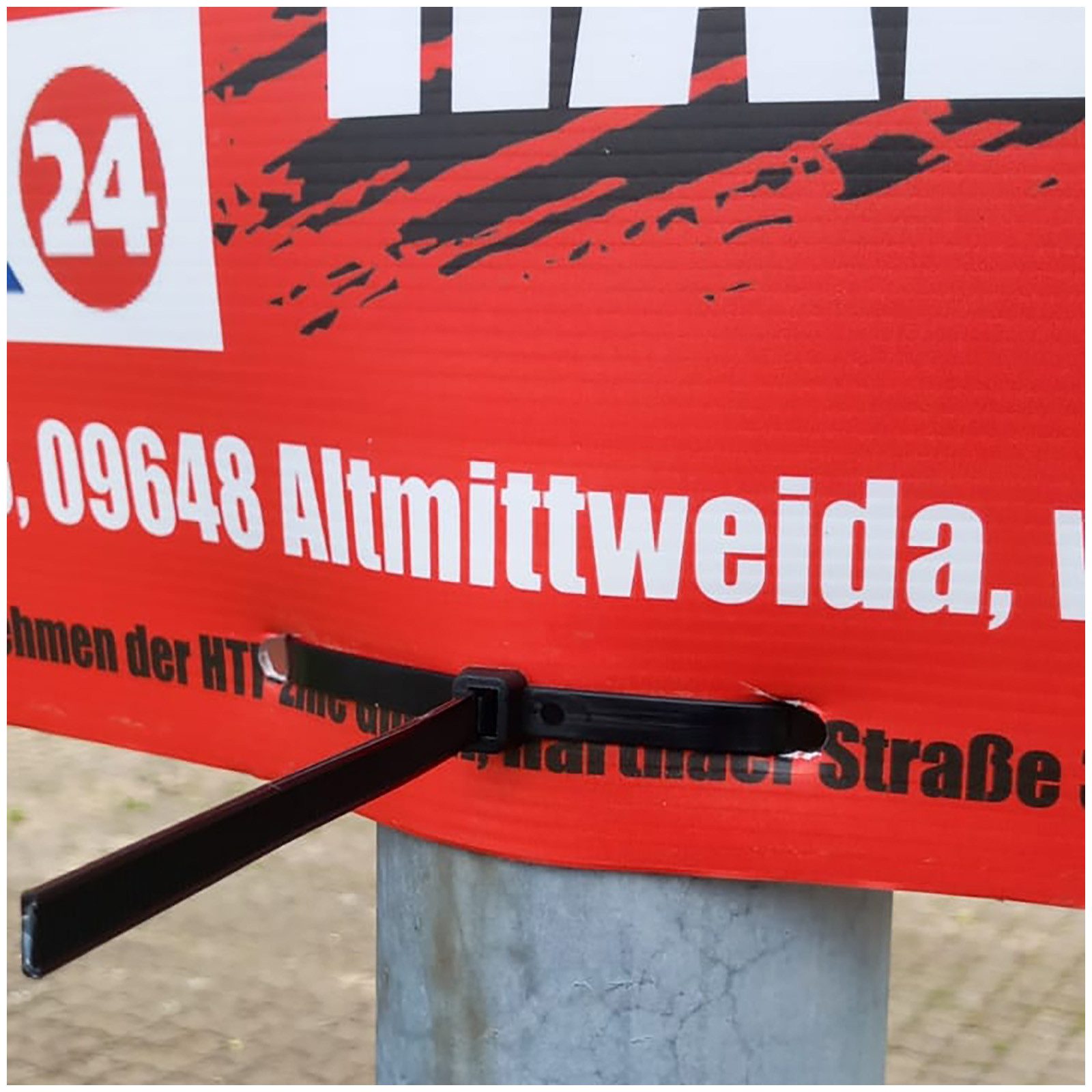 HTI-Living Kabelbinder Kabelbinder für Plakatbefestigung 60 cm (Set, 100-St., 100 Kabelbinder)