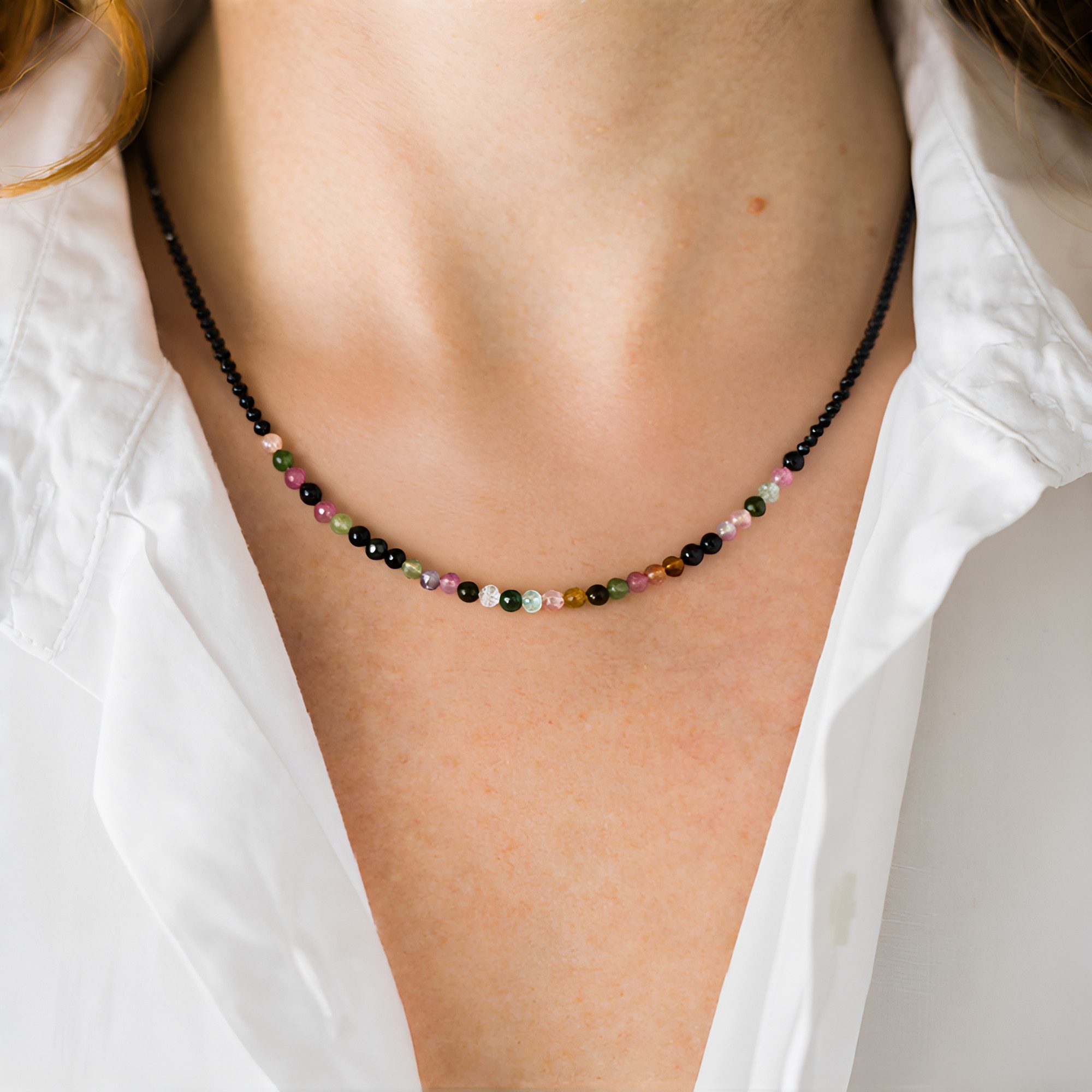Cavill Silberkette Cavill 925er Silber Kette mit 26,54 ct Turmalin & Spinel günstig online kaufen
