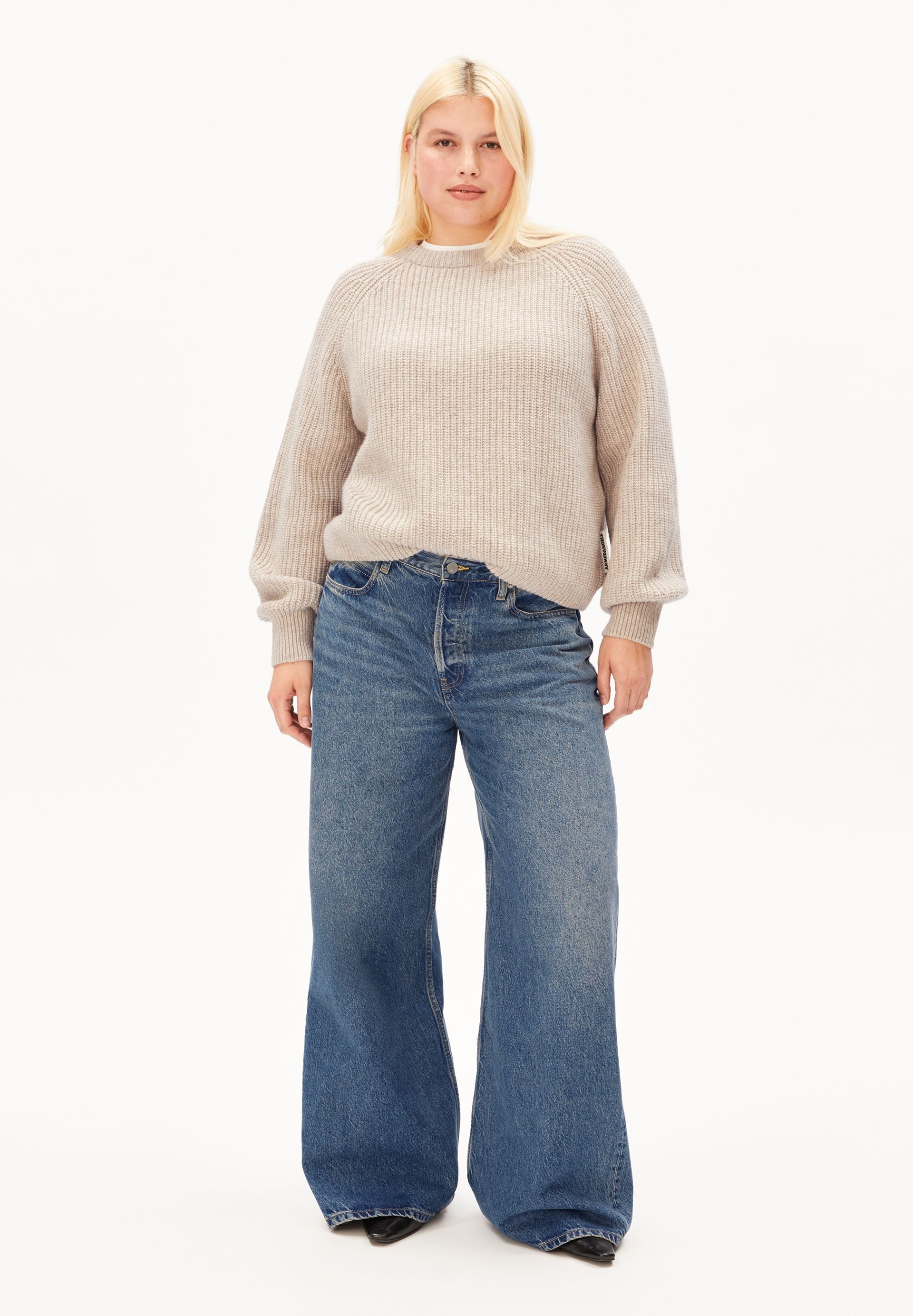 Armedangels Strickpullover KAAGI Pullover aus Bio-Woll Mix Loose Fit