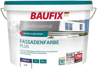 Baufix Fassadenfarbe »professional Fassadenfarbe Plus«, 10 Liter, weiß