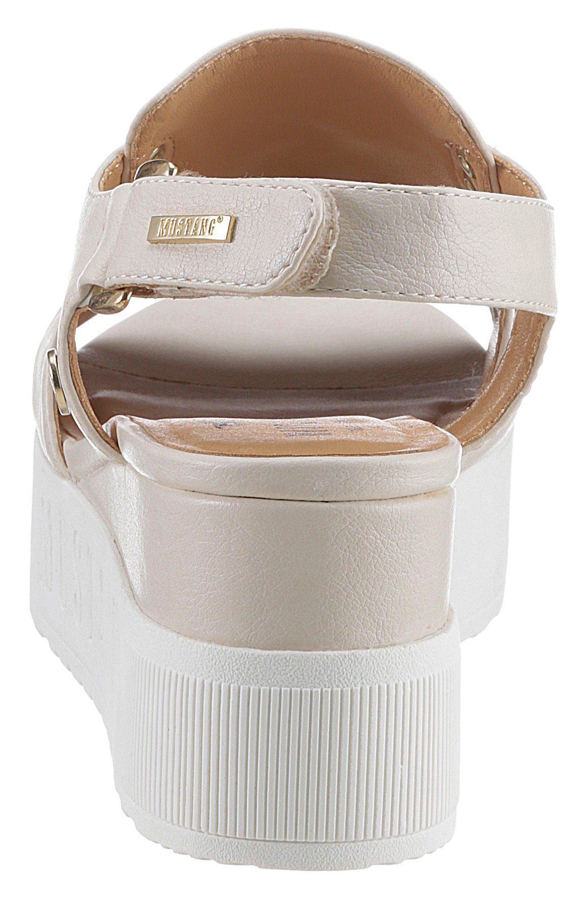 Mustang Shoes Keilsandalette, Sommerschuh, Sandale, Keilabsatz, günstig online kaufen