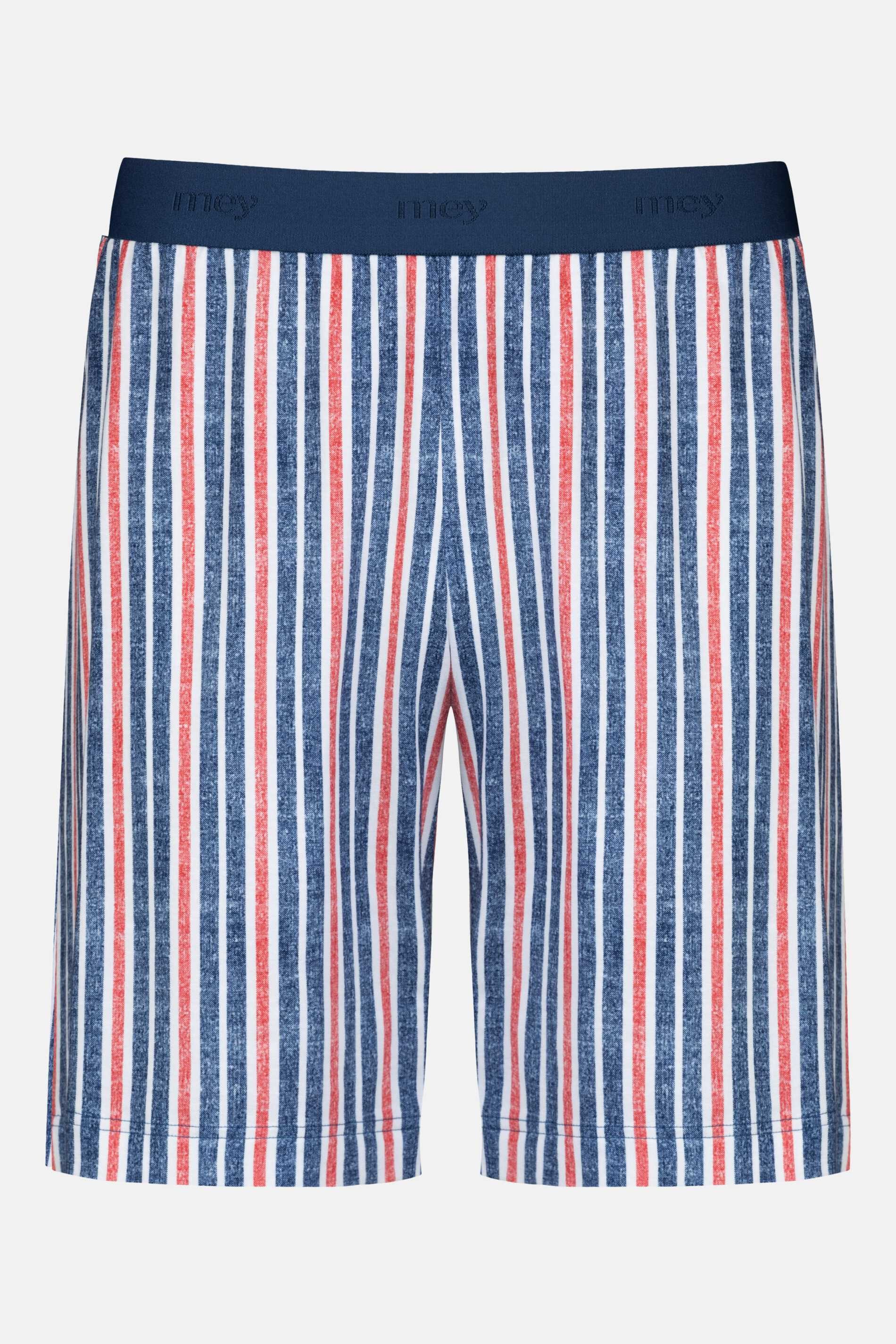 Mey Schlafhose Mey Hose kurz Serie Towel Stripe Gestreift Shorts (1-tlg) Kurze Pyjamahose, Gestreift, weiche Jersey-Qualität