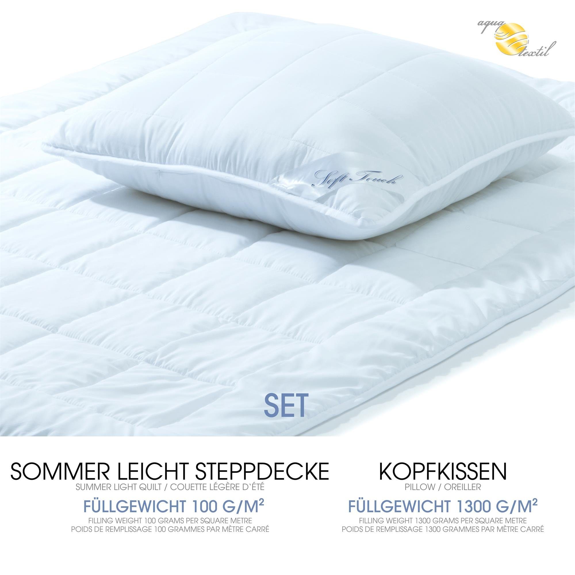 aqua-textil Bettdecke, Kopfkissen + Topper Soft günstig online kaufen